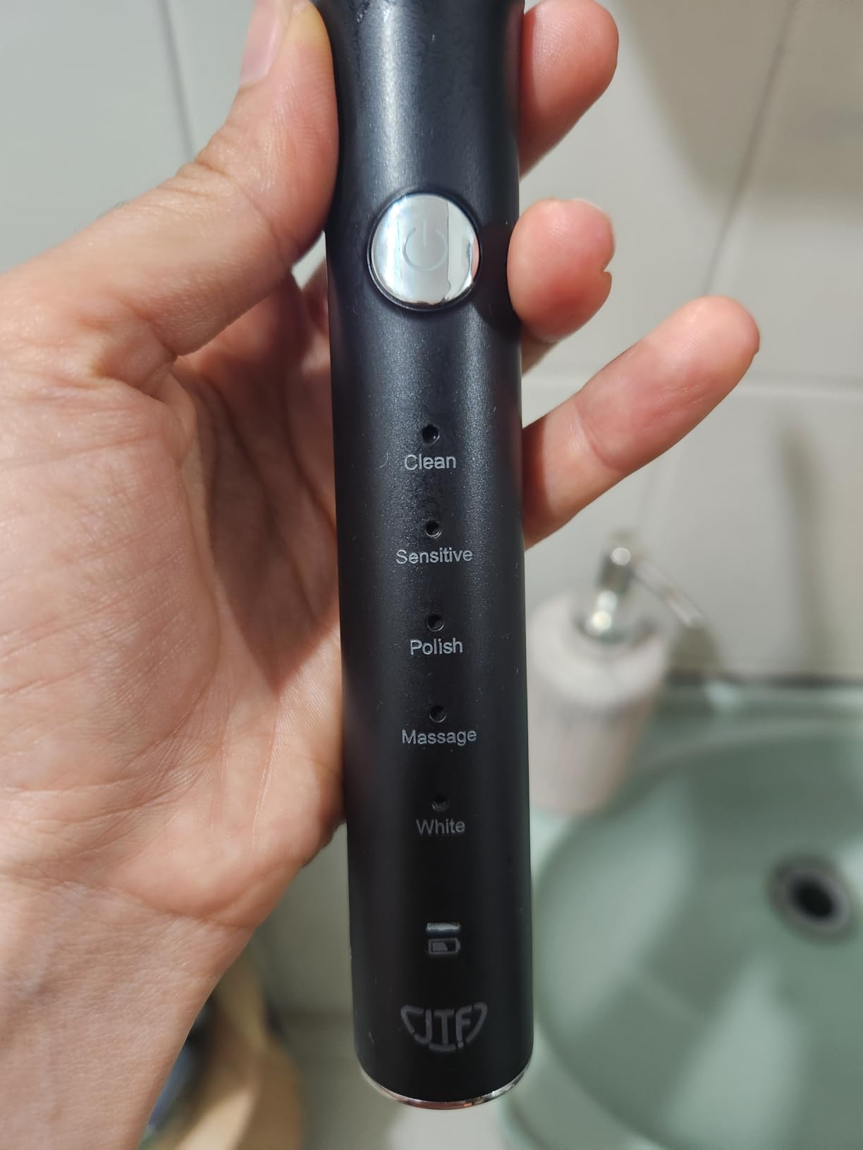 JTF Sonic Electric Toothbrush for Adults and Kids: 5 Modes for Sensitive Teeth & Braces - with 8 Brush Heads, 45-Day Runtime & Smart Timer, Portable Rechargeable Toothbrush for Travel, Home & School customer photo 2