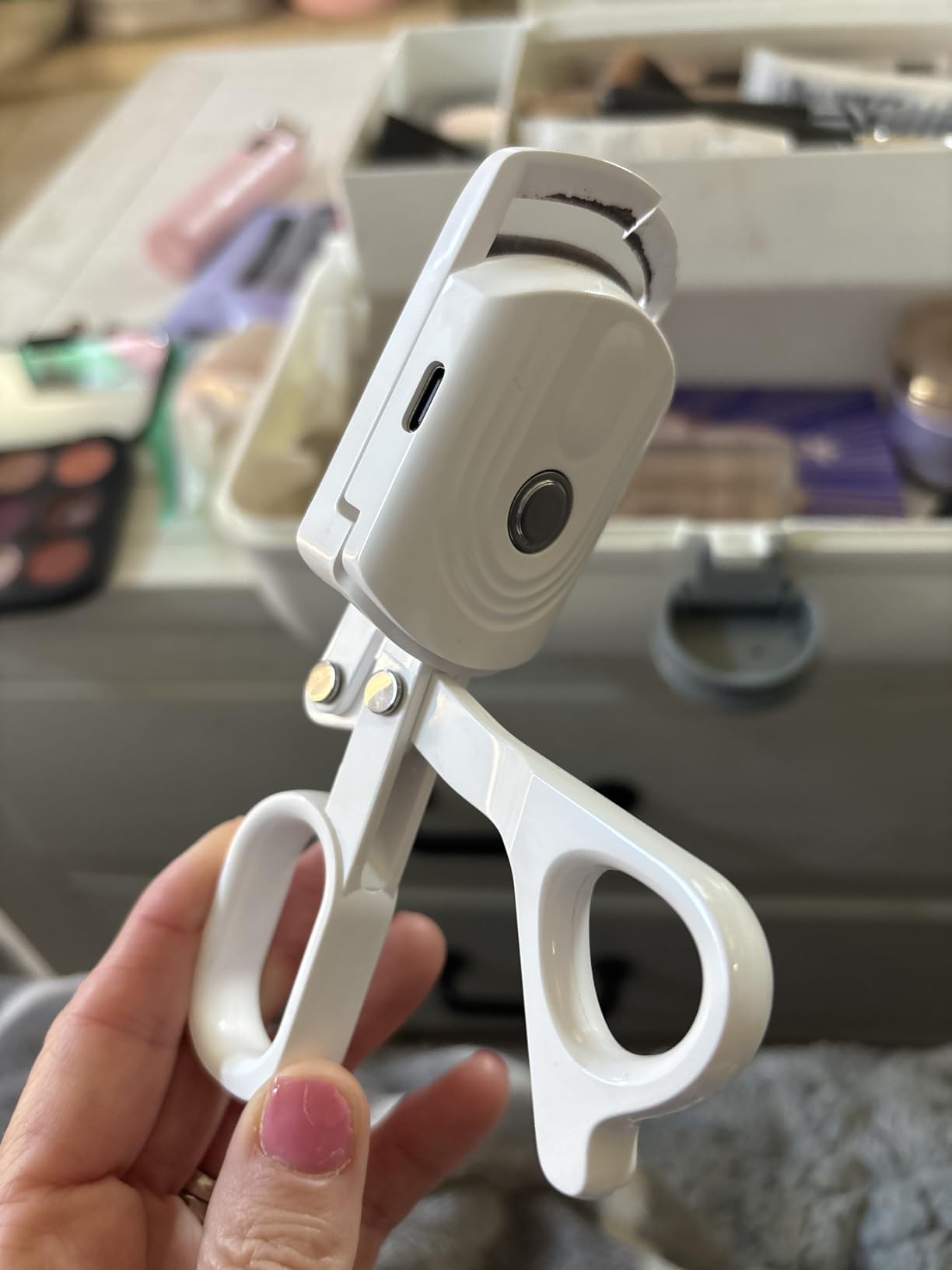 docolor Heated Eyelash Curler fast heat up within 10s, 24 hours long lasting Electric Eyelash Curler 3 Temperature Modes with USB Rechargeable safe lash curler quick natural curling eye lashes customer photo 2