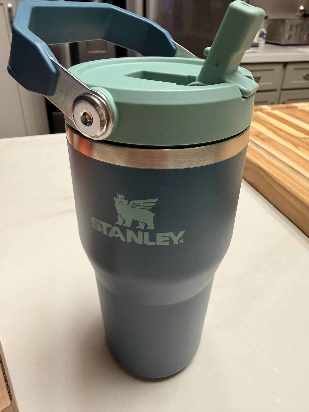 STANLEY IceFlow 2.0 Flip Straw Tumbler, 30 oz, Rose Quartz | Easy Carry Handle | Twist On Lid and Flip Up Straw | Leak Resistant Water Bottle | Insulated Stainless Steel | BPA-Free customer photo 2