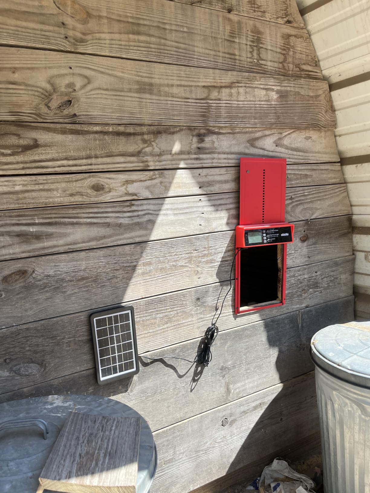 Chicken Coop Door, Solar Powered Automatic with LCD Display, Light Sensor customer photo 2