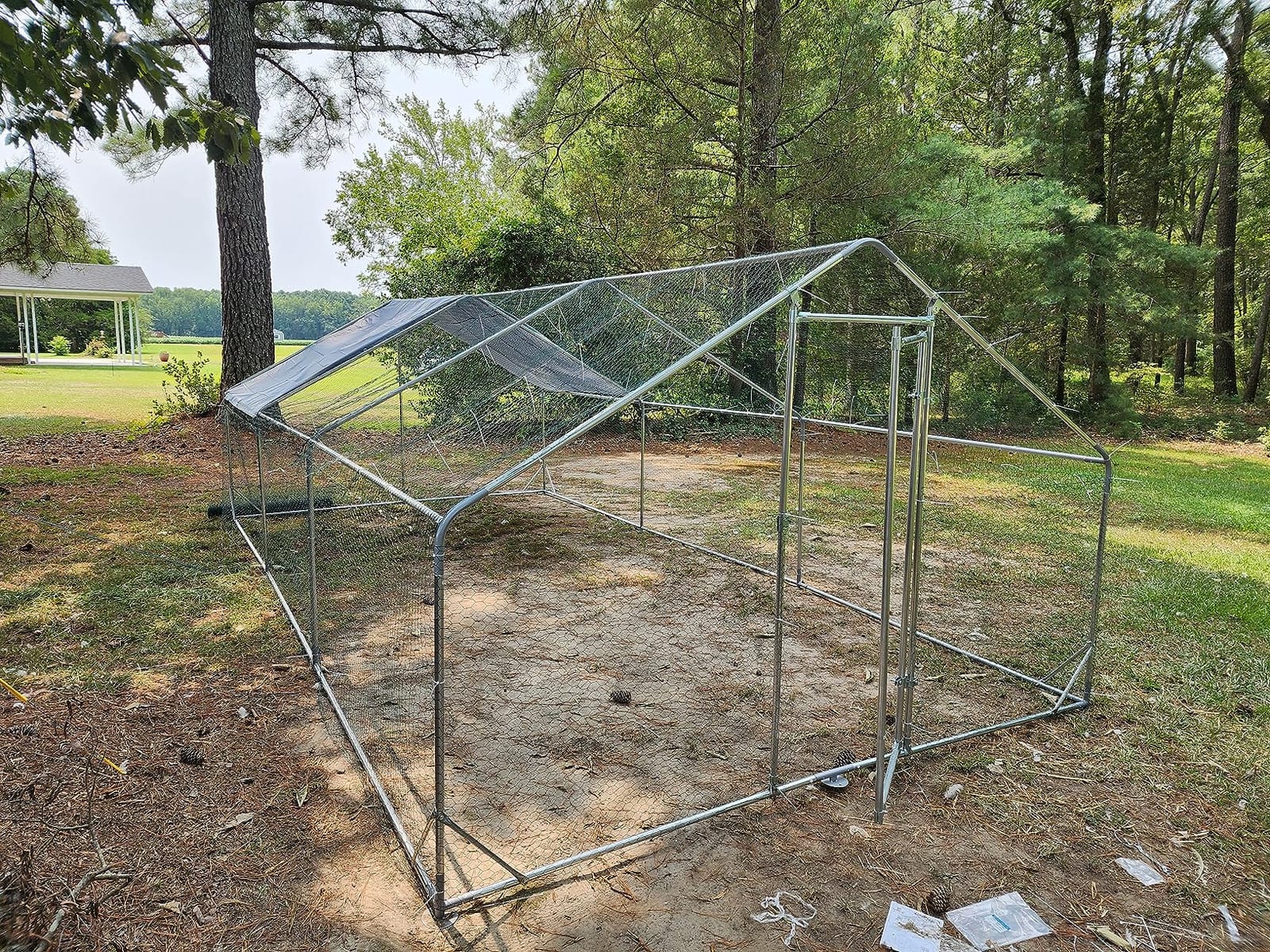 PawHut Large Chicken Coop w/Waterproof Anti-UV Cover 33' x 10' x 6.4' customer photo 2