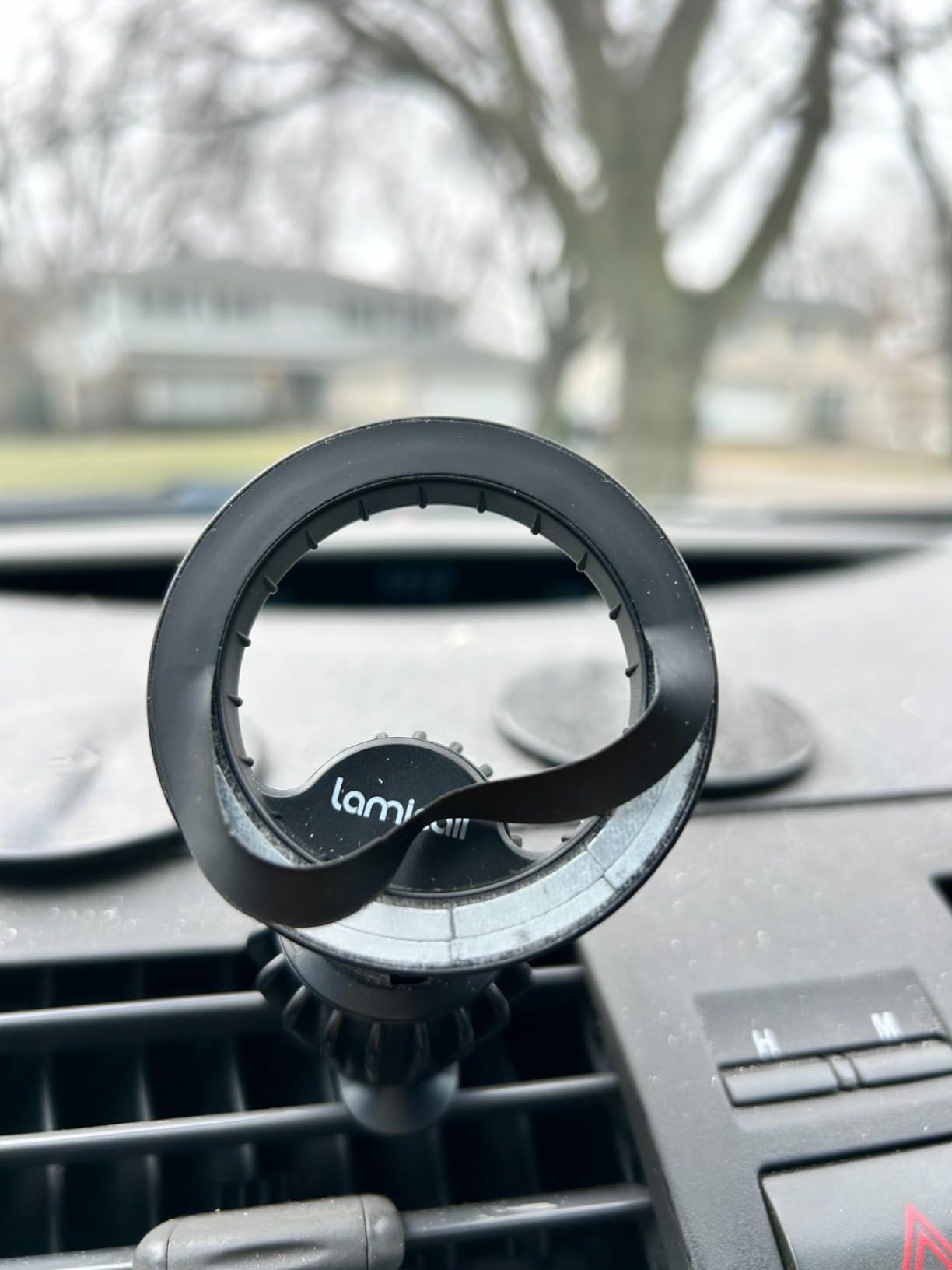 Lamicall 15W for MagSafe Car Mount Charger Vent Dashboard 360° for iPhone customer photo 1