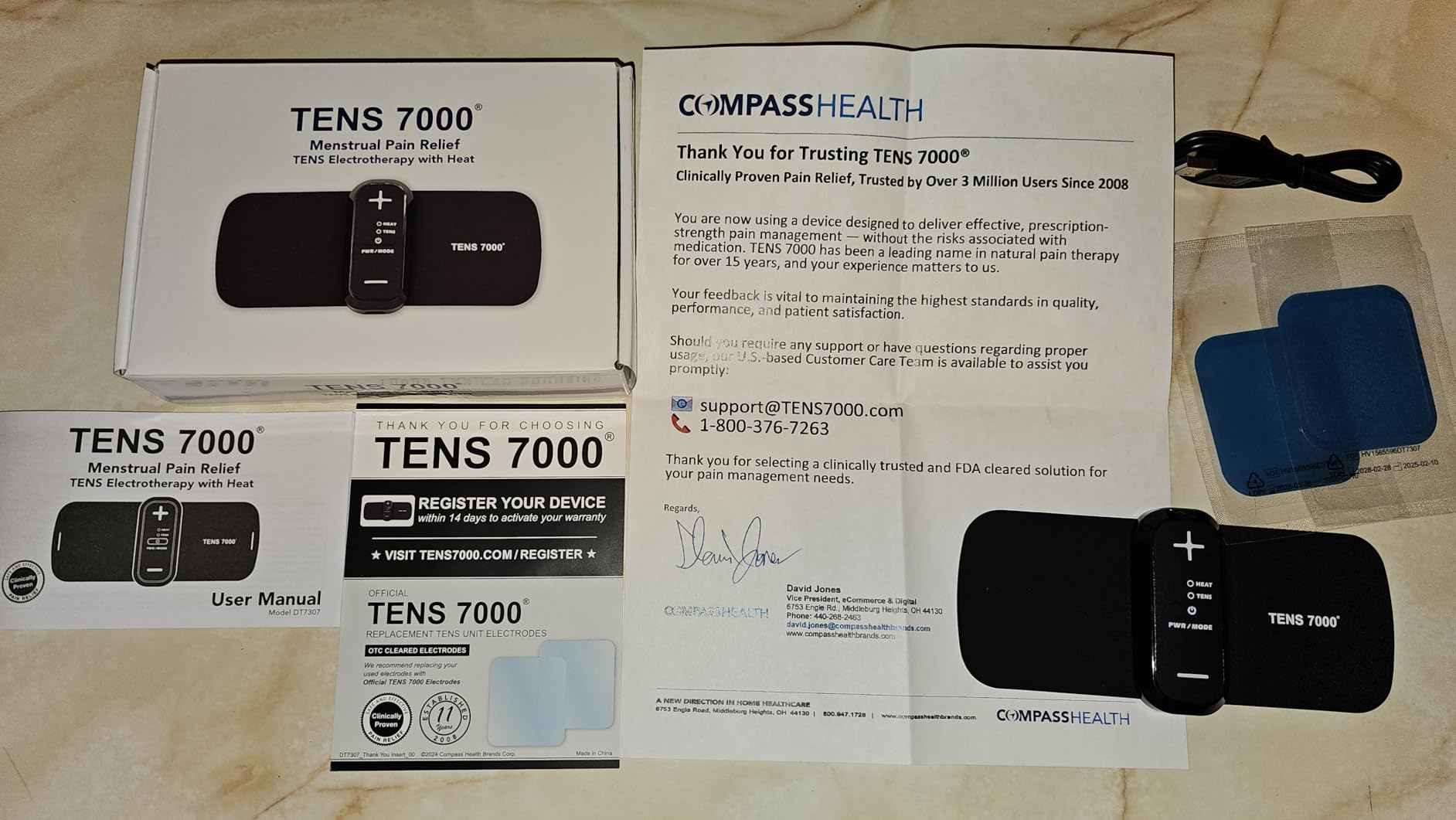 TENS 7000 Heat + TENS Unit for Menstrual Cramp Relief - Wearable Period Pain Device with Heat Therapy & 15 Intensity Levels, USB-C Rechargeable, Discreet & Portable customer photo 1