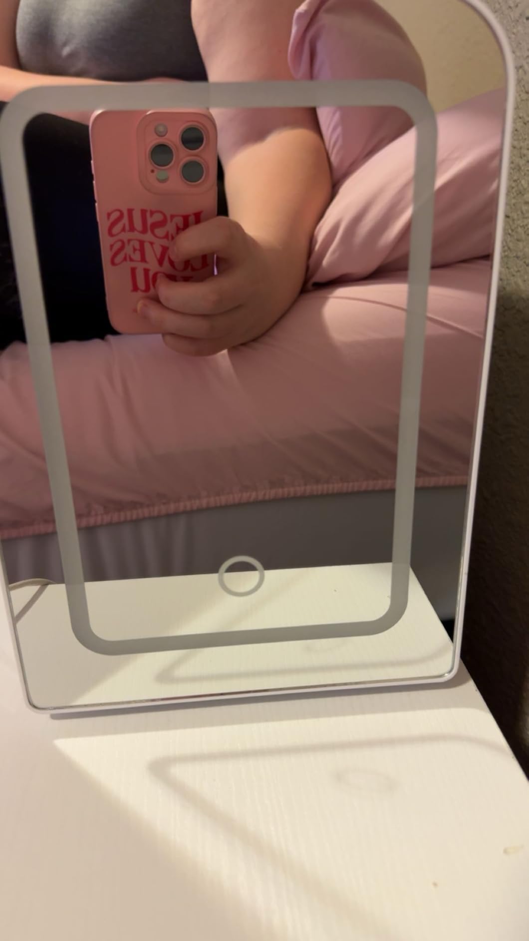 Xbeauty 4L Mini Skincare Fridge With Dimmable LED Mirror customer photo 2