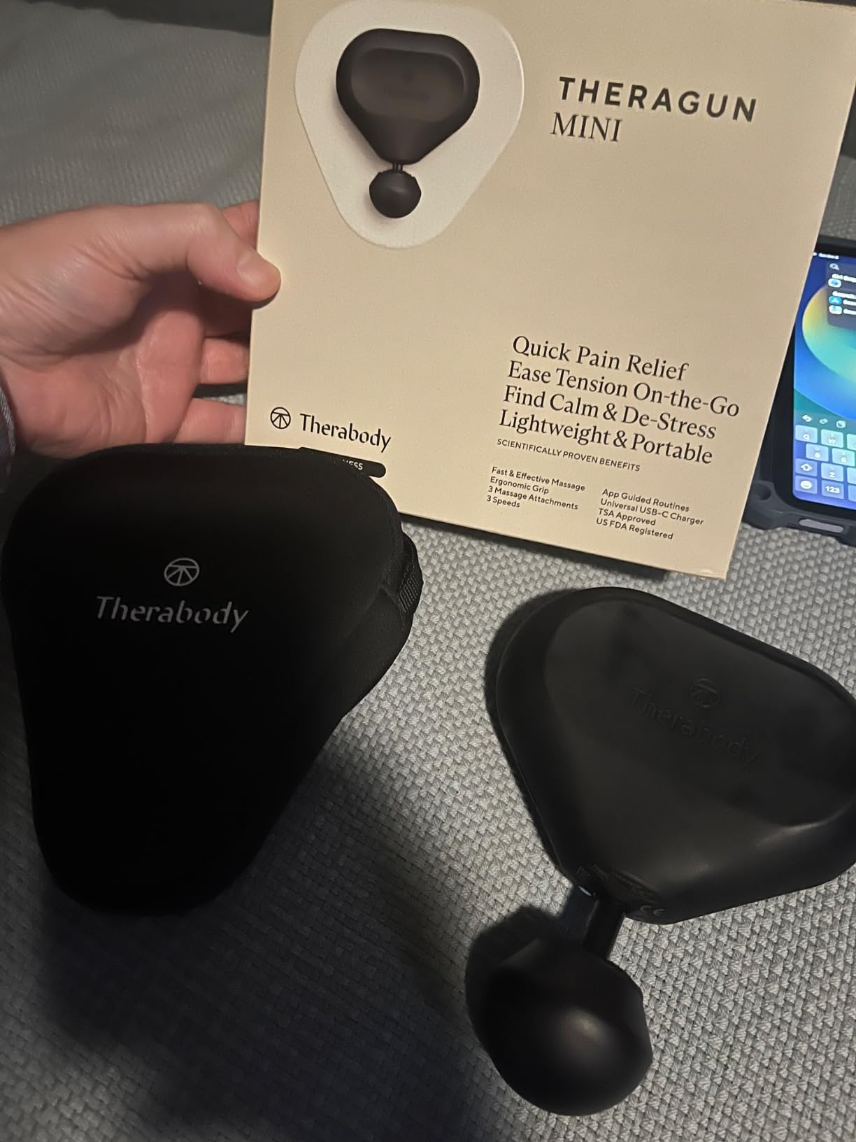 TheraGun Therabody Mini 3rd Gen Massage Gun | Travel Essential, Desert Rose customer photo 1