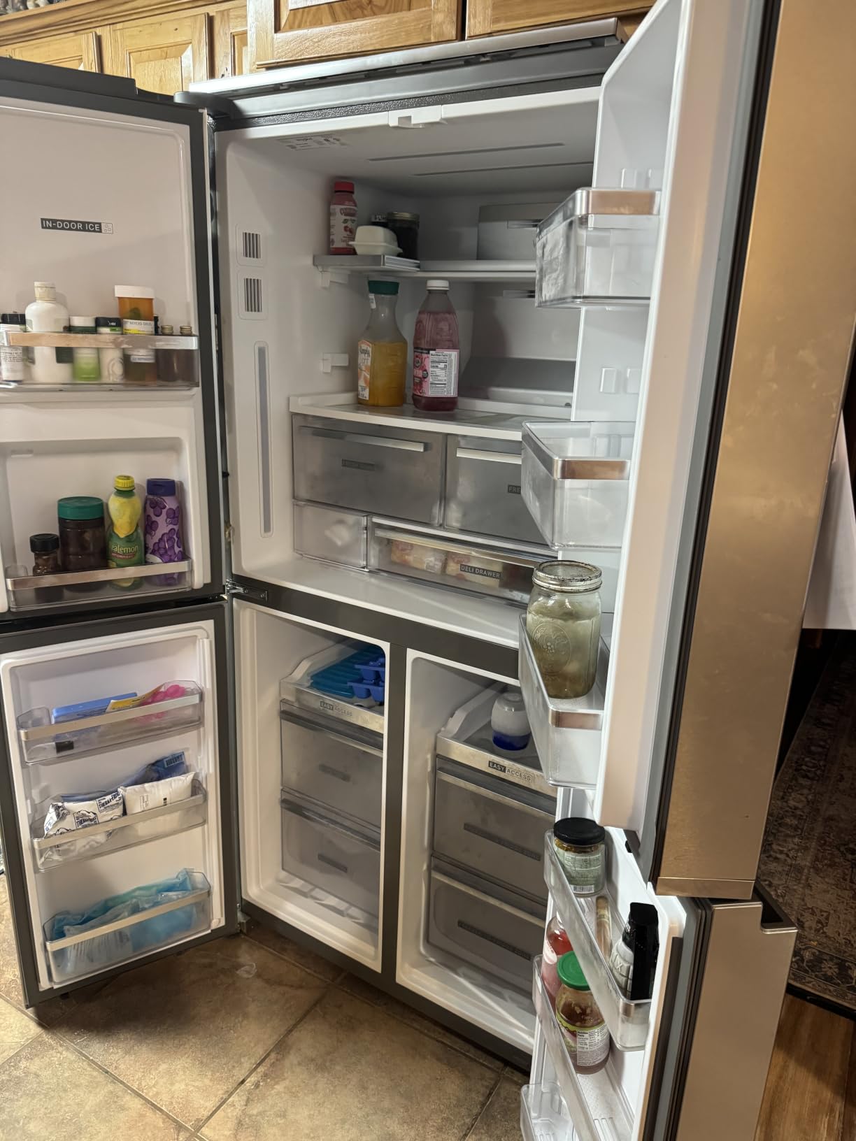 Whirlpool 36 Inch Counter-Depth 4-Door French Door Refrigerator with 19.1 Cu.ft. Capacity, Adjustable Shelves, Gallon Door Bins, Deli Drawer, In-Door-Ice and Water, Auto Ice Maker customer photo 1