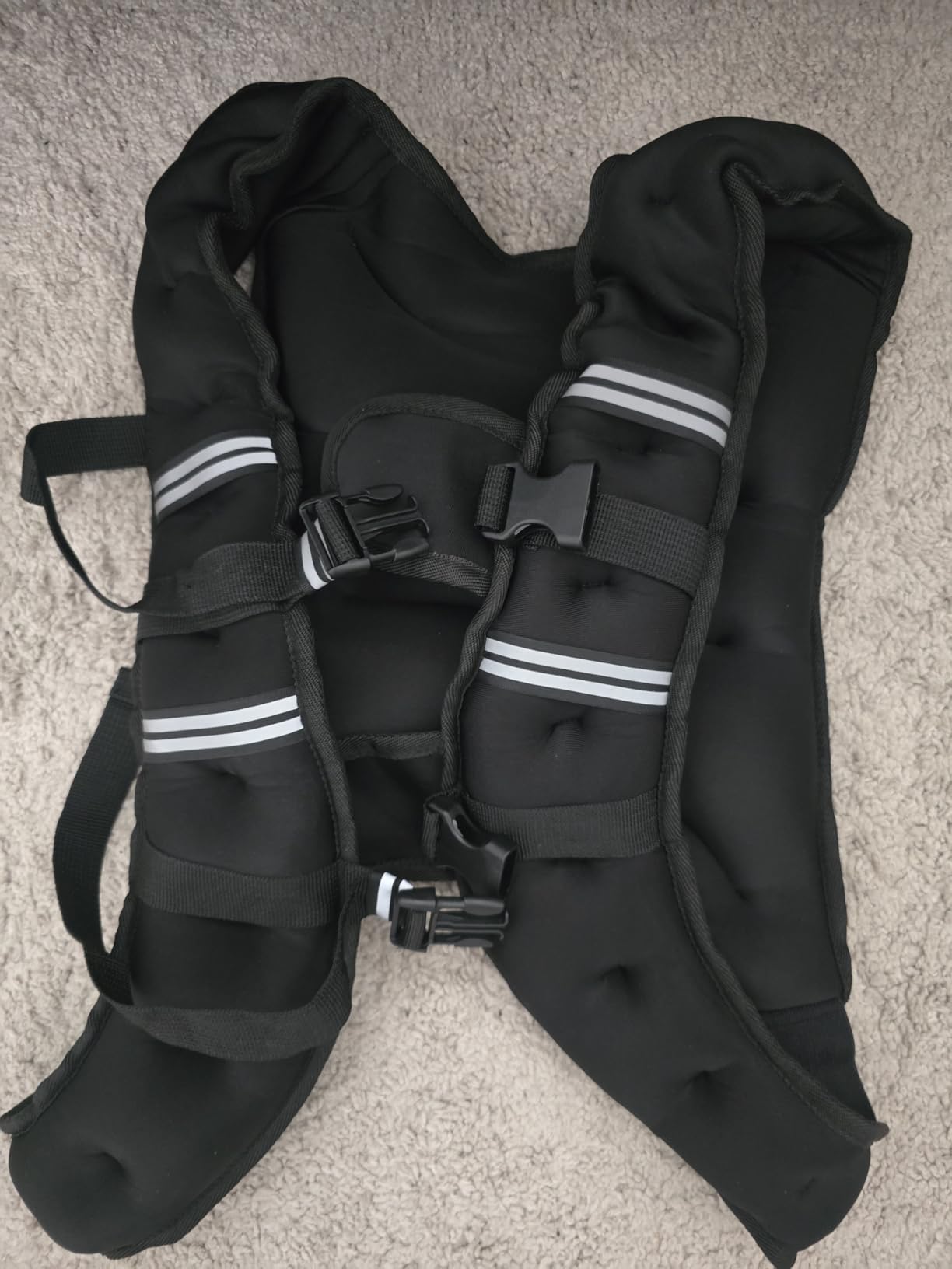 Poudee Weighted Vest, 6lb/8lb/10lb/12lb/16lb/20lb/25lb/30lb Weight Vest for Men Women, Body Weight Vests Adjustable with Reflective Stripe for Strength Training, Running, Workout, Jogging, Walking customer photo 2