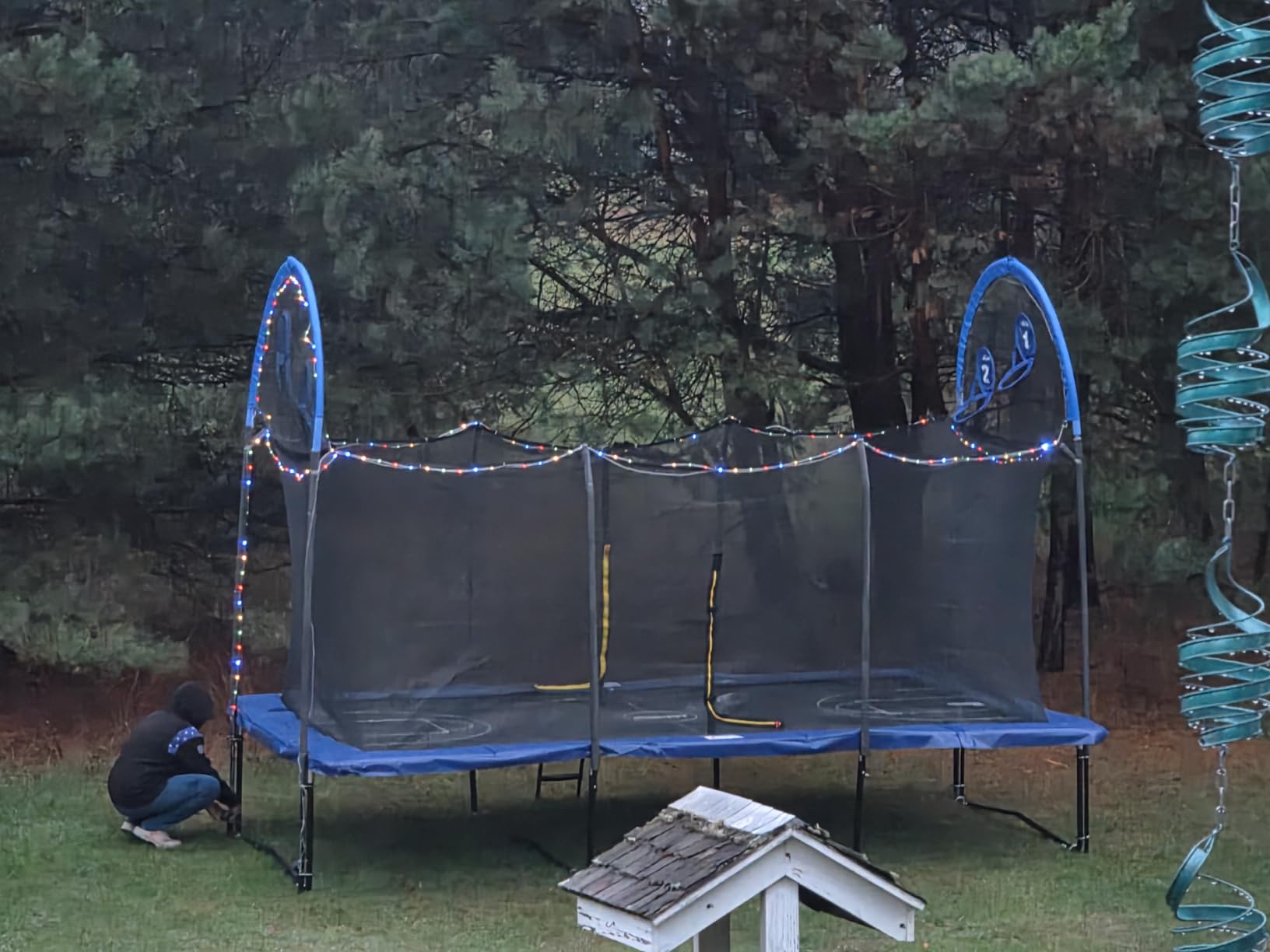 Zupapa 1800LBS Weight Capacity Rectangle Trampoline 10x17FT 9X15FT 8X14FT Outdoor Square Gymnastics Trampolines with Basketball Hoops for Kids Adults Long Large Big Rectangular Tumbling Trampolin customer photo 2