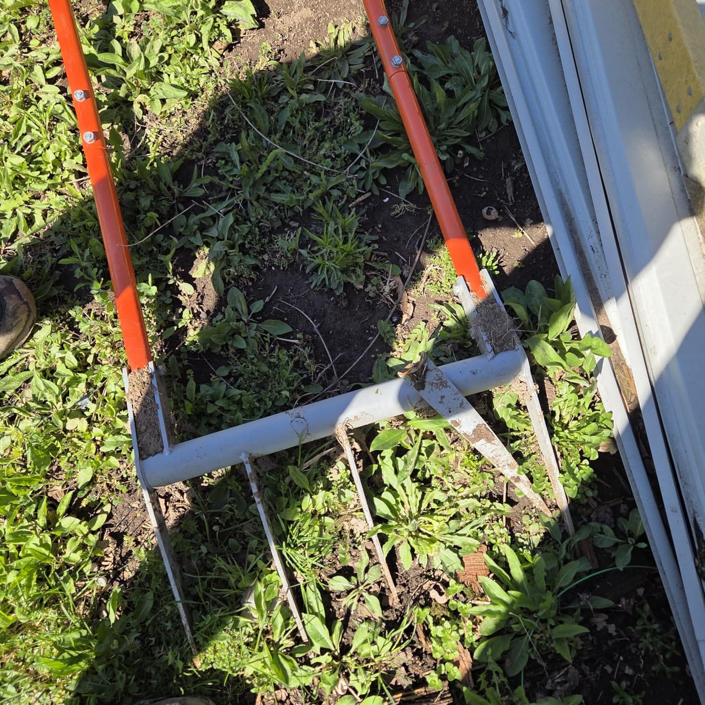 Broadfork 5-Tine Broad Fork for Gardening Ergonomic U-Shaped Design customer photo 1