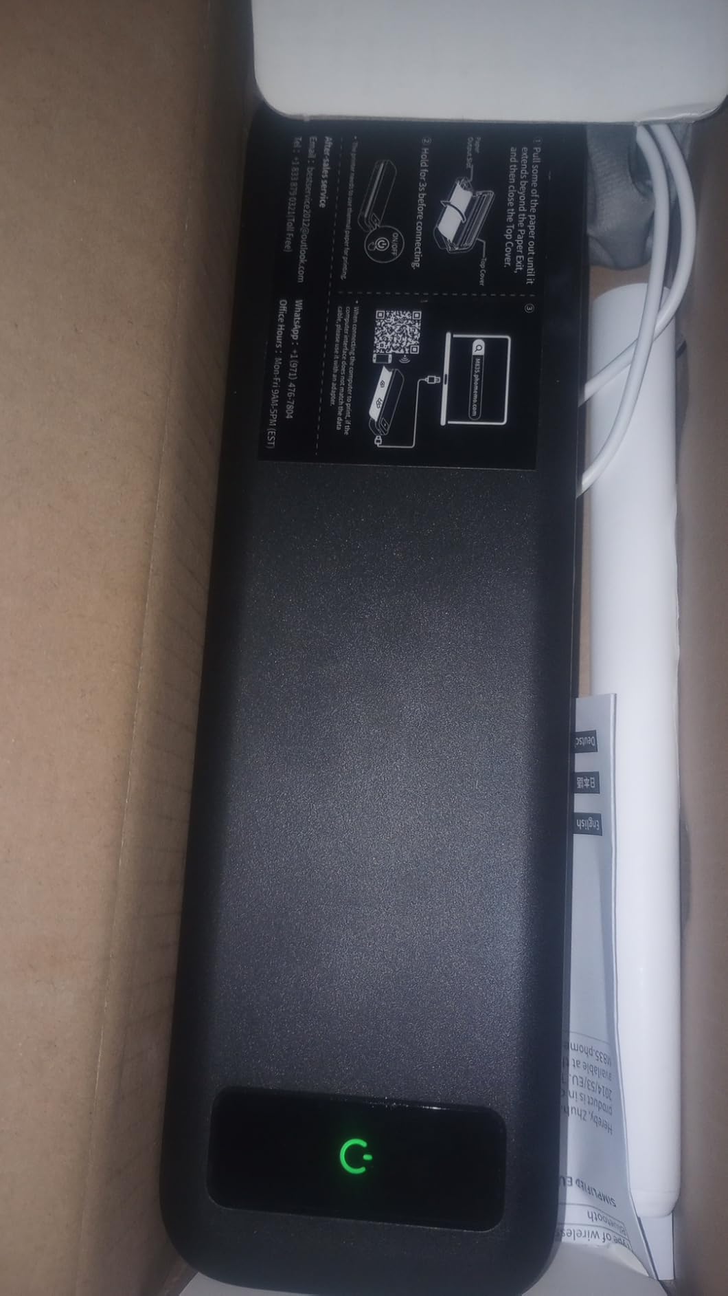 Portable Printers Wireless for Travel, Inkless Thermal Printer with Case customer photo 2