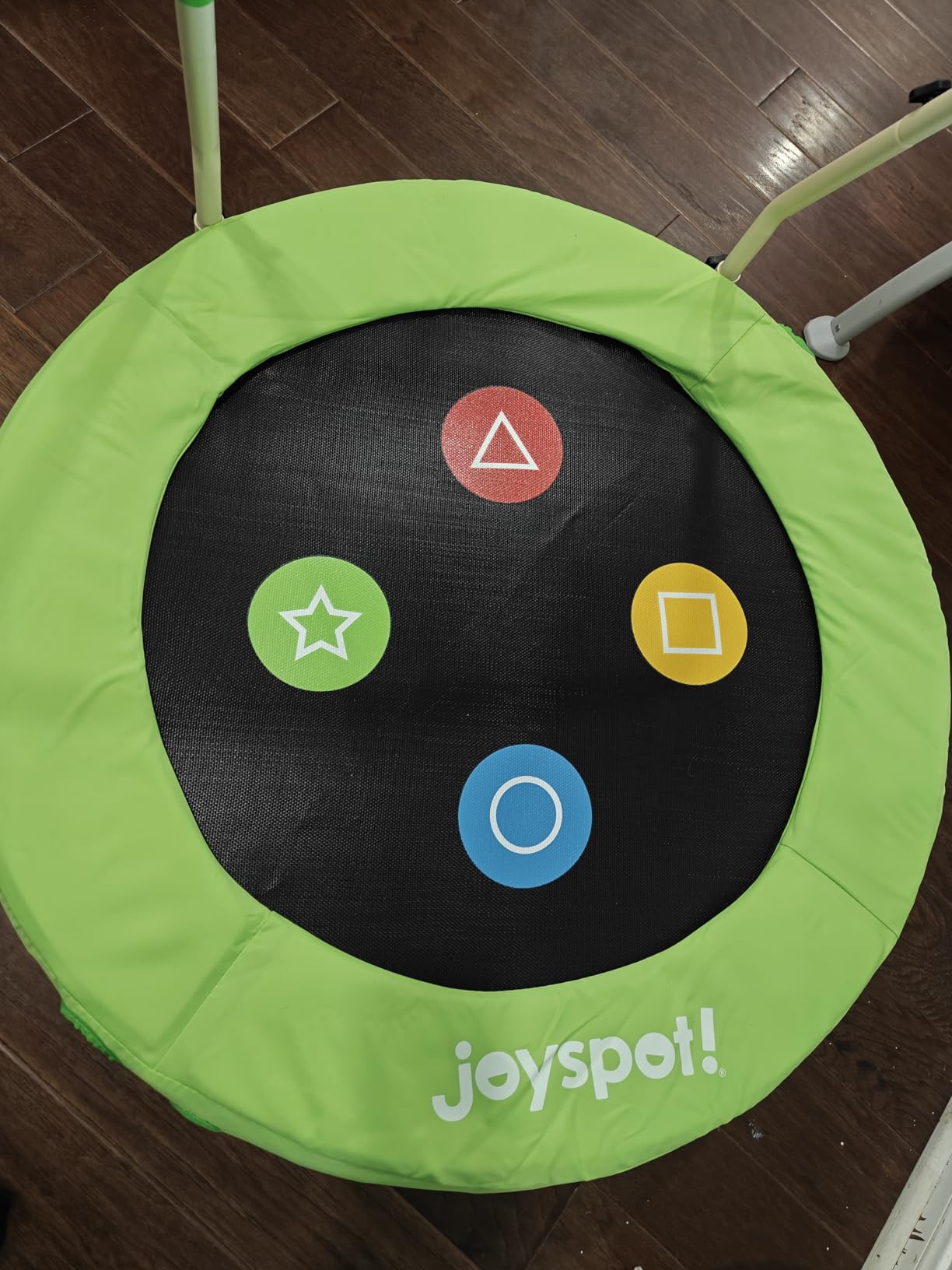 36-Inch Toddler Trampoline with Adjustable Bar, 3FT Foldable Mini Rebounder customer photo 2