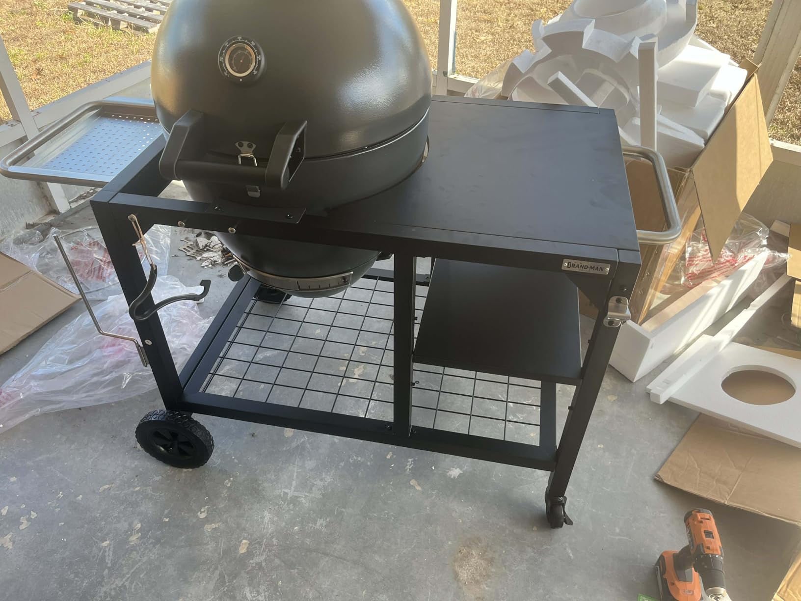 Brand-Man Steel Kamado Charcoal Grill & Smoker customer photo 1