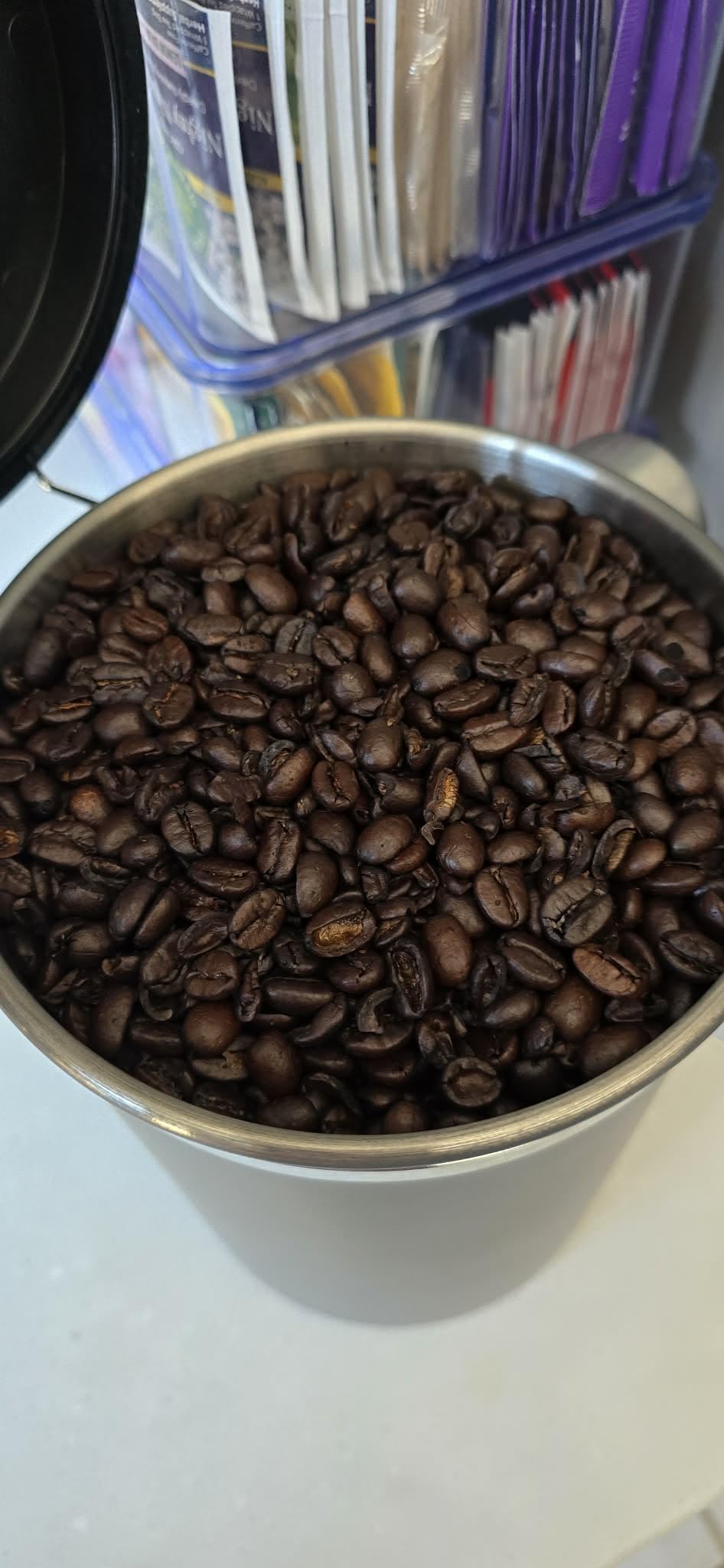 Veken Coffee Canister,39OZ, 2.2lbs,Large Airtight Stainless Steel Container customer photo 1