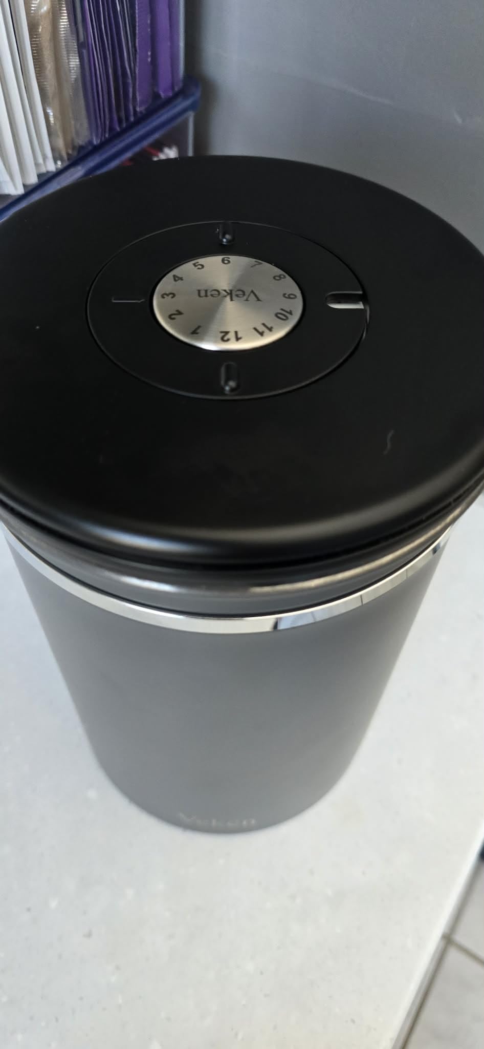 Veken Coffee Canister,39OZ, 2.2lbs,Large Airtight Stainless Steel Container customer photo 2