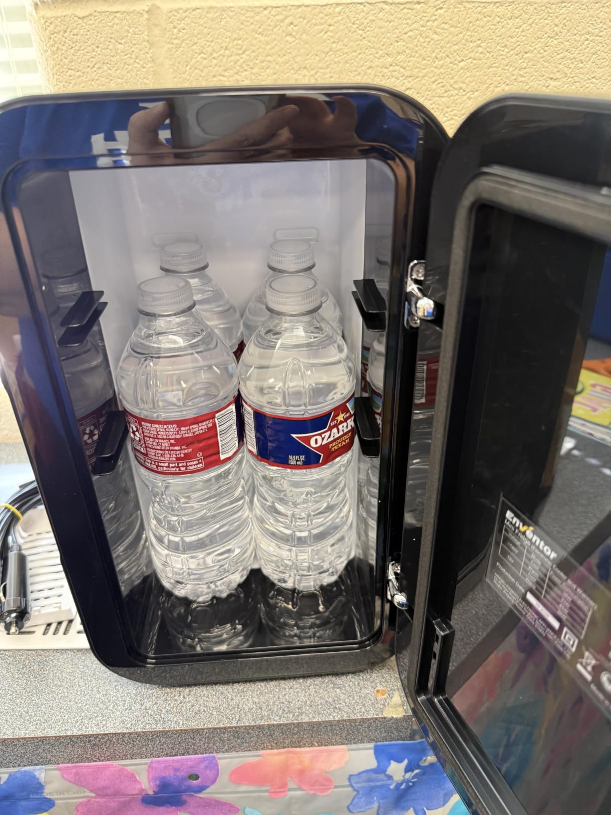 Enventor Mini Fridge, 6L/8Can Skincare Fridge, Small Fridge for Bedroom customer photo 1
