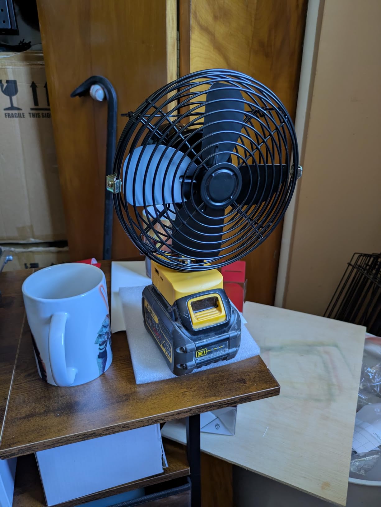 LIVOWALNY Portable Jobsite Fan Compatible with Dewalt 20v Battery (Tool Only) 8