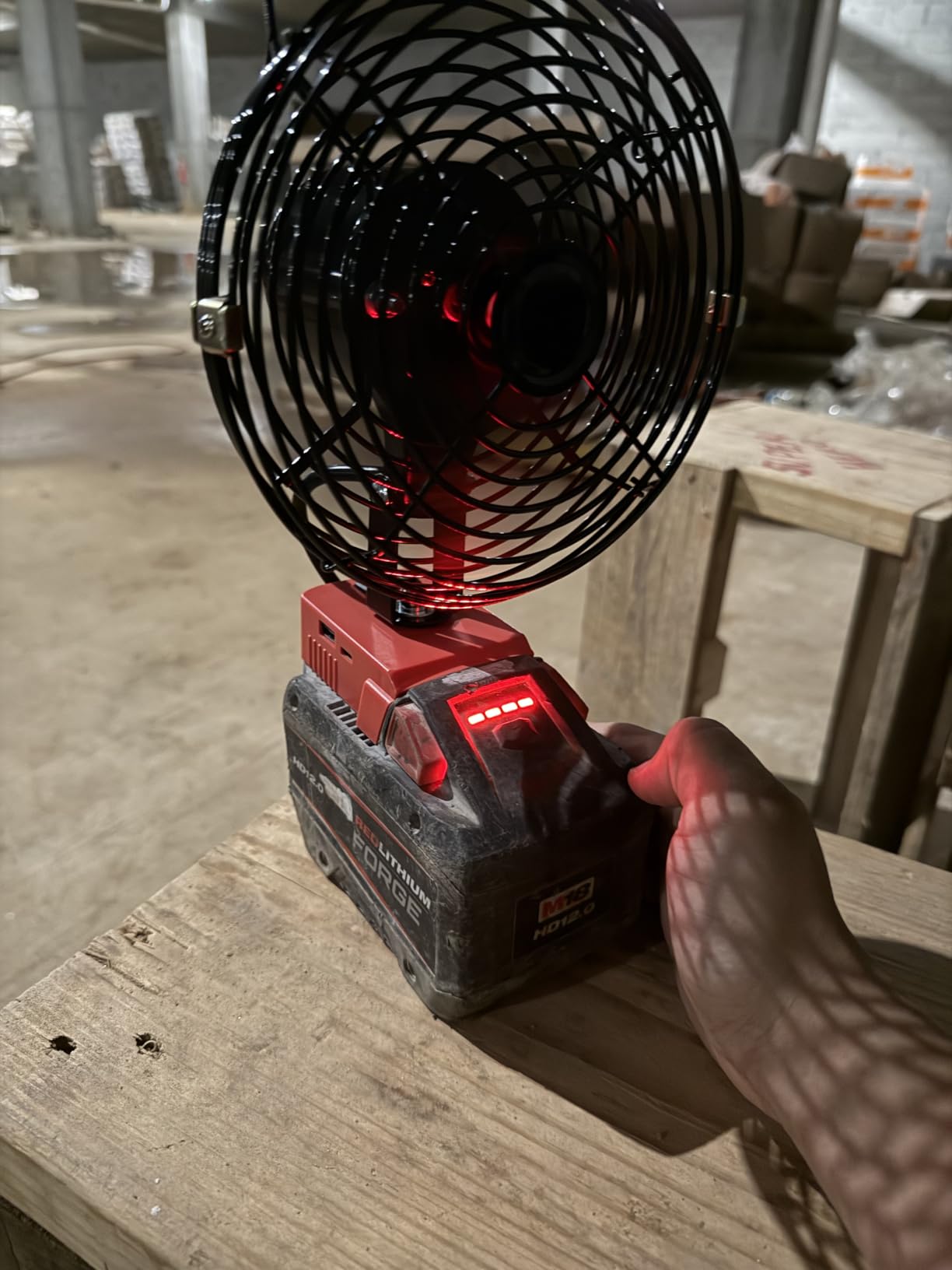 LIVOWALNY Portable Jobsite Fan Compatible with Dewalt 20v Battery (Tool Only) 8