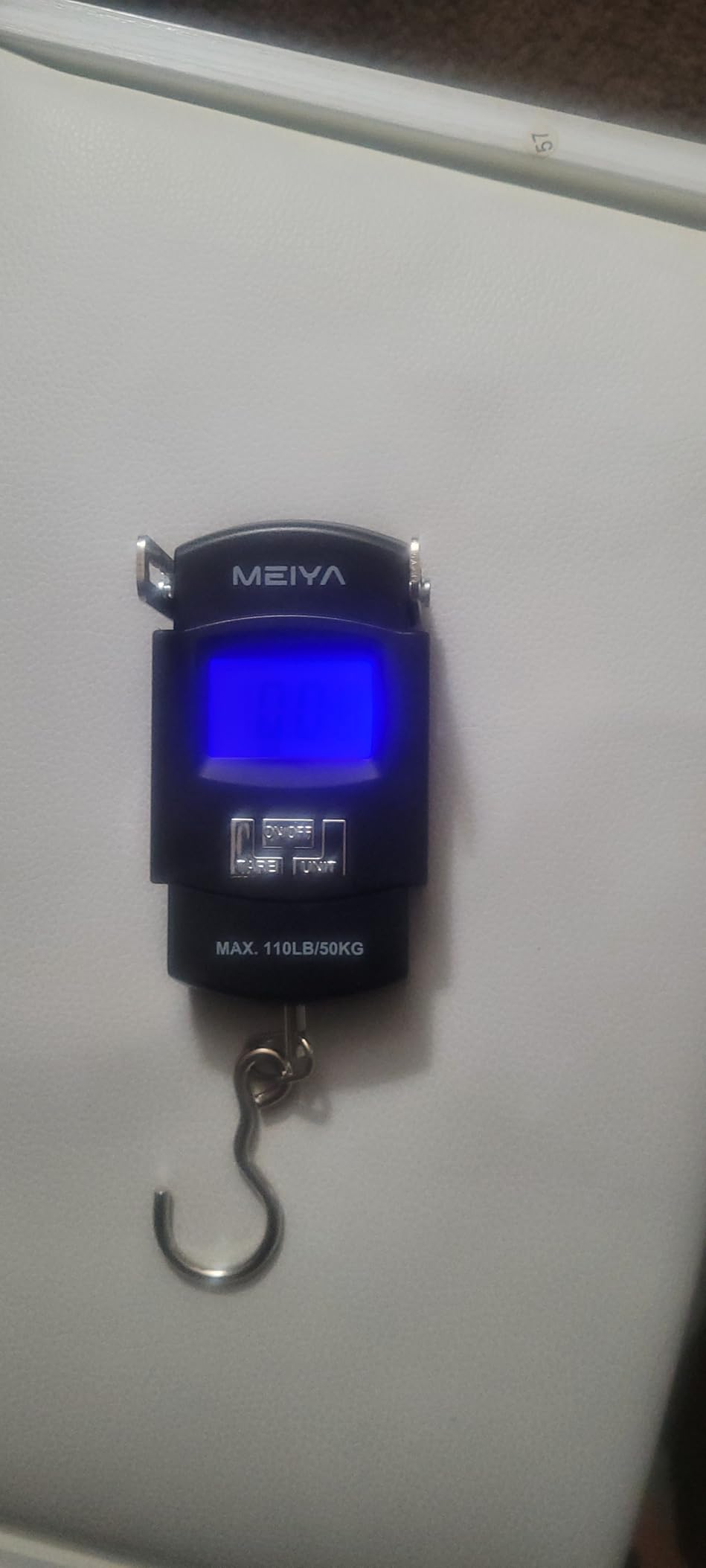 MEIYA Fish Scale 110lb/50kg Digital Fishing Scale with Backlit LCD, Portable Handle, Stainless Steel Hook & 2 AAA Batteries – Reliable Fishing Gear & Great Fishing Gifts for Men customer photo 2