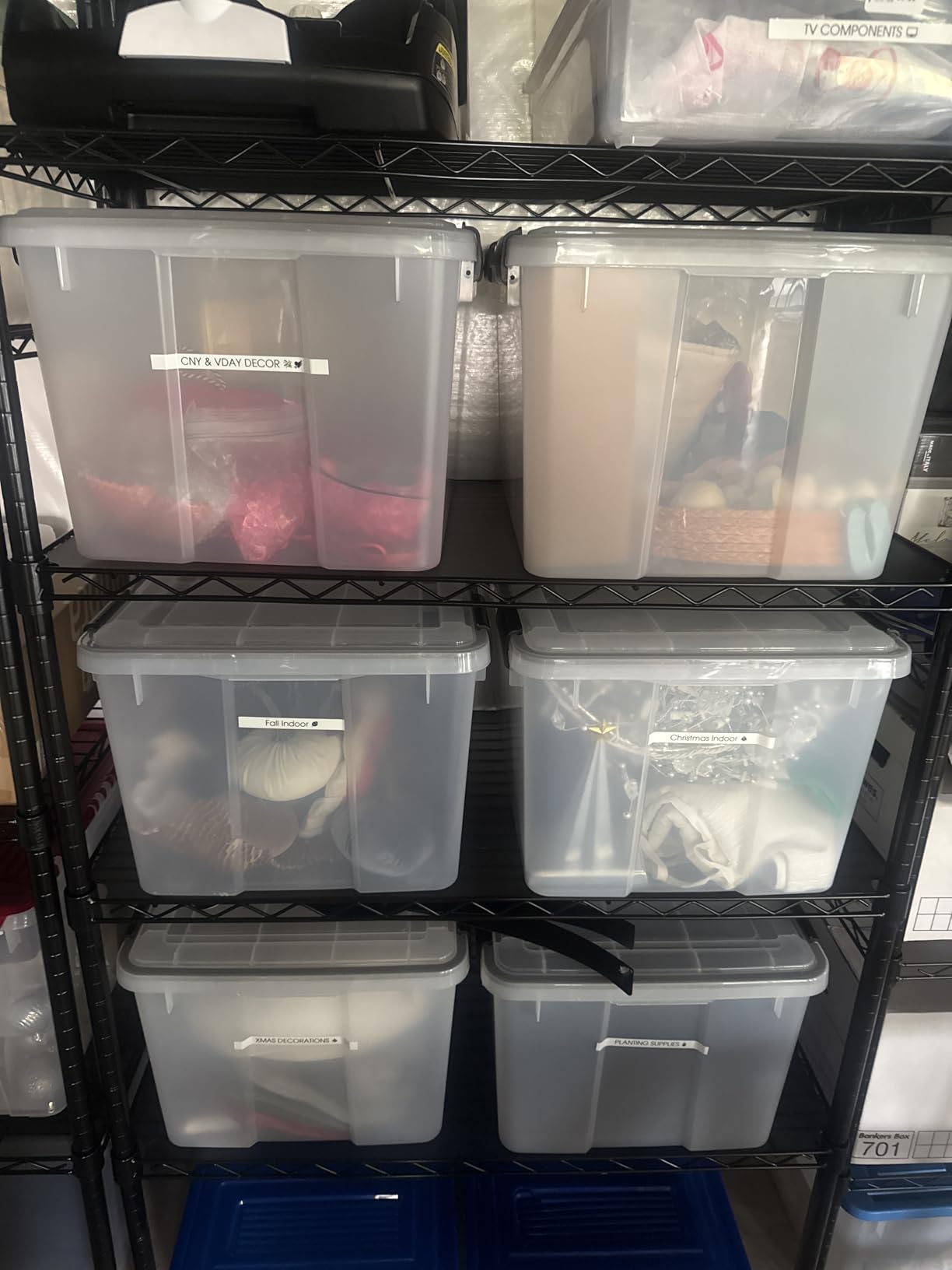 IRIS USA 6-Pack 72 Quart Storage Bins with Lids, Clear customer photo 1