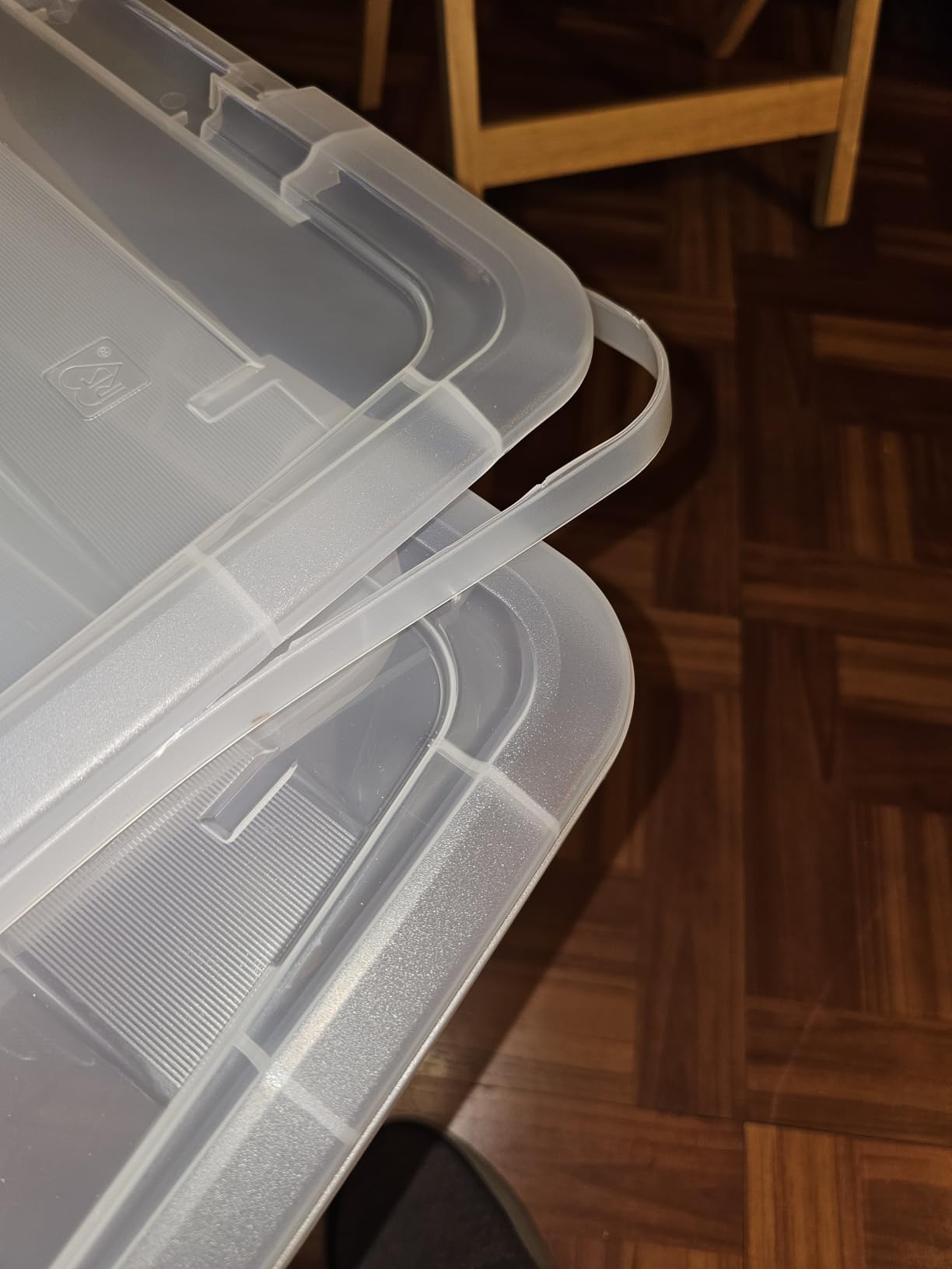 IRIS USA 6-Pack 72 Quart Storage Bins with Lids, Clear customer photo 2