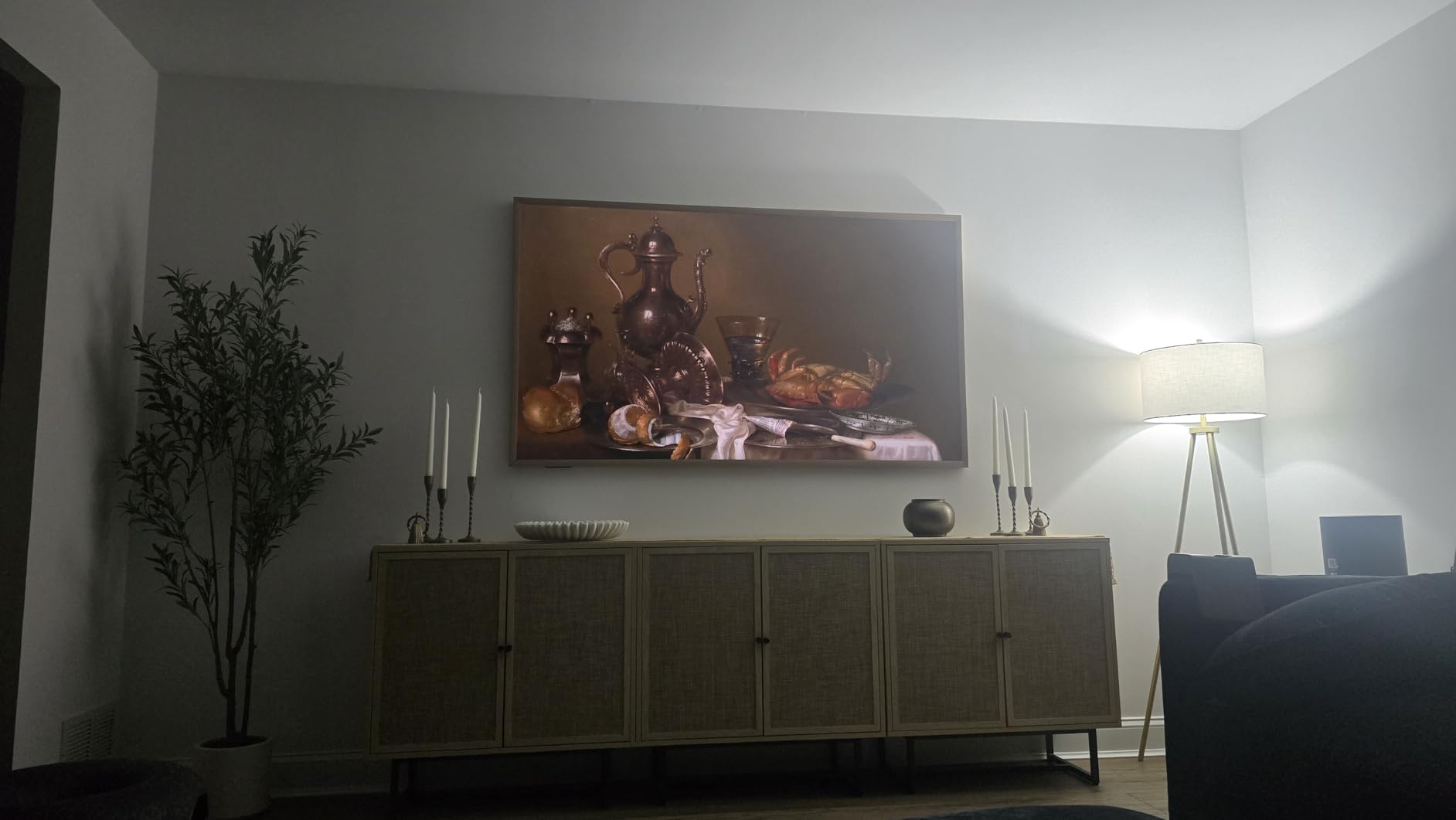 Hisense 75-Inch Class QLED 4K S7N CanvasTV Series Dolby Vision HDR Google Smart TV (75S7N) - 144Hz, Art Mode, Anti-Glare Panel, Hi-Matte Display, UltraSlim Wall Mount & Frame Included customer photo 1