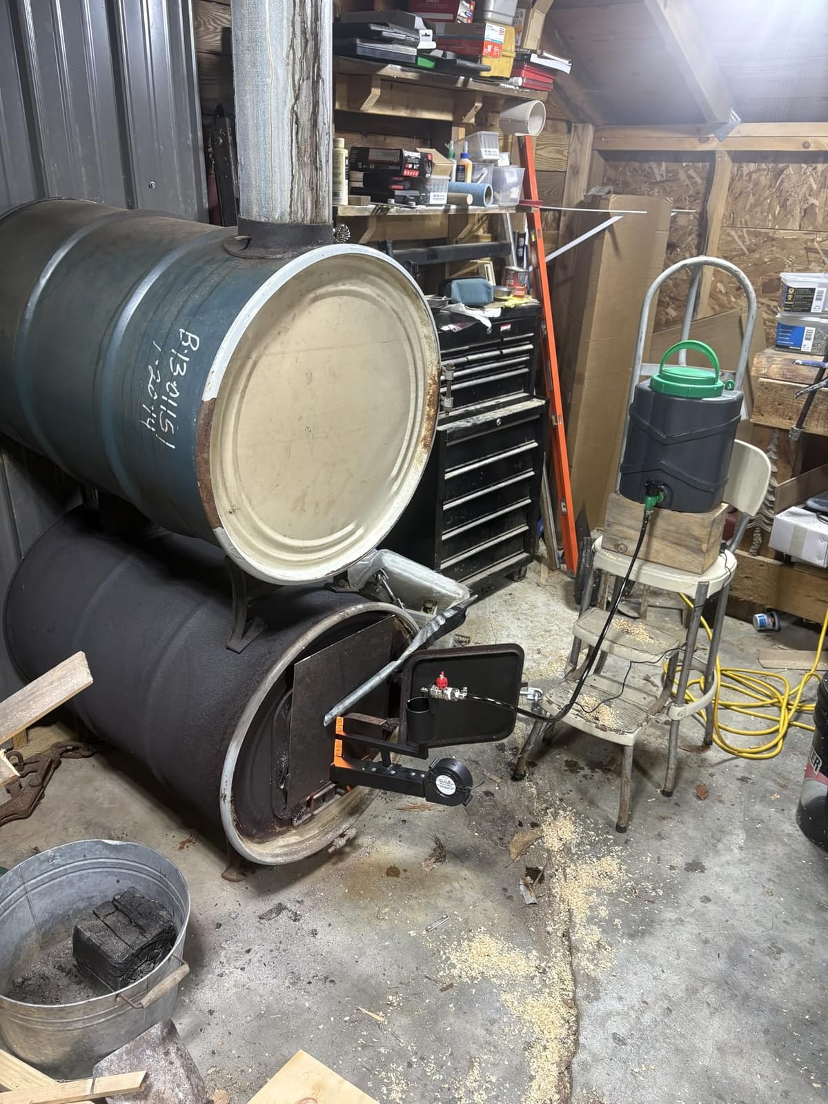 Waste Oil Burner 25 kW for Heating (650mm(25.59in)) customer photo 2