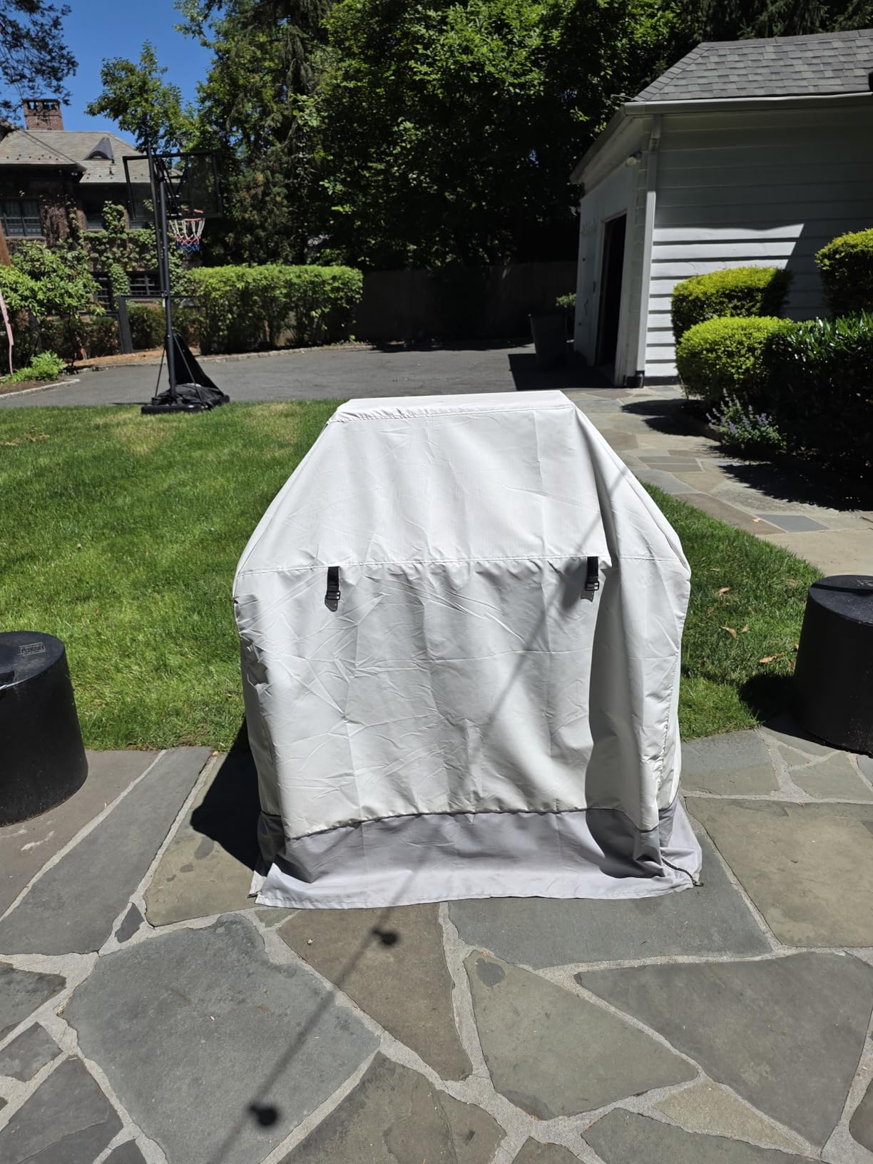 Panovue 39 Inch Fire Pits with Outdoor Chimney and Wood Storage customer photo 2