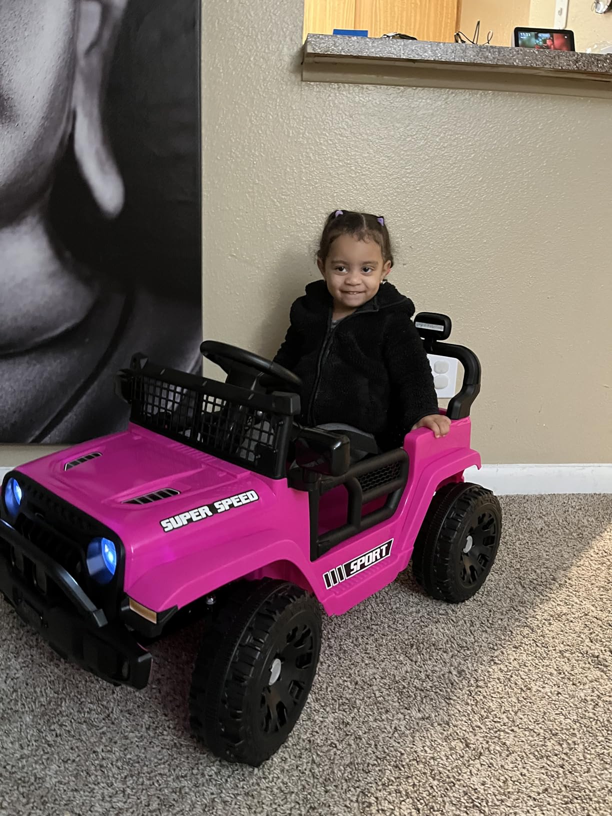 12V Ride on Toys for Kids with Parent Remote Control, Black customer photo 2