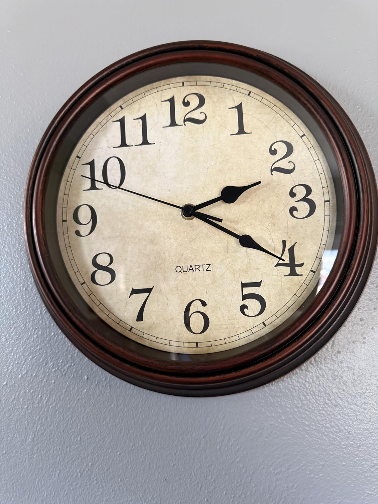 Wall Clock 14 Inch Vintage Decorative Battery Operated Silent customer photo 2