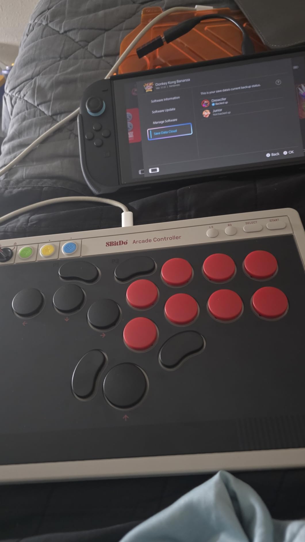 8BitDo All-Button Arcade Controller for Switch & Windows, N Edition | Leverless, All-button, Ultimate precision, Low-profile Linear Switches, 4 Programmable Buttons, Hot-swappable PCB, Ultra thin customer photo 2