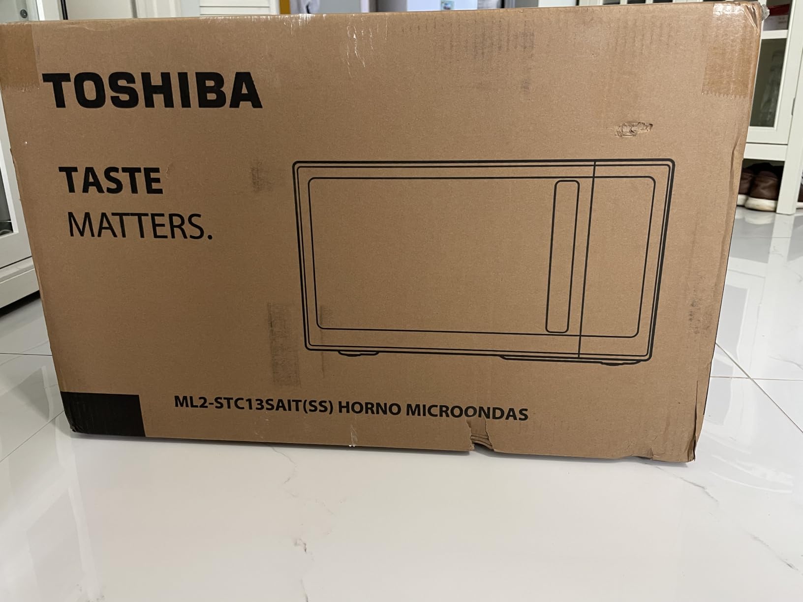 TOSHIBA OptiChef PRO MAX Air Fryer Combo Microwave Oven, 1.3 Cu.Ft, 1100W | 2.4-Inch Color Screen, Origin Inverter Technology, Smart Microwave Sensor, Compatible with Alexa, Countertop, Silver customer photo 2