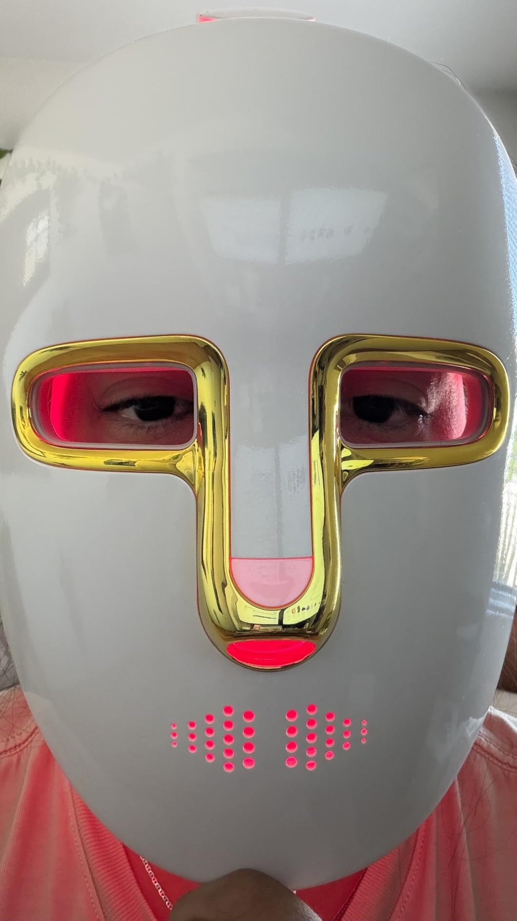 HSA FSA Red Light Therapy for Face Mask – LED Face Mask Light Therapy with Red Blue LED and Infrared Light, Anti-Aging, Blemish Repair Treatment customer photo 2