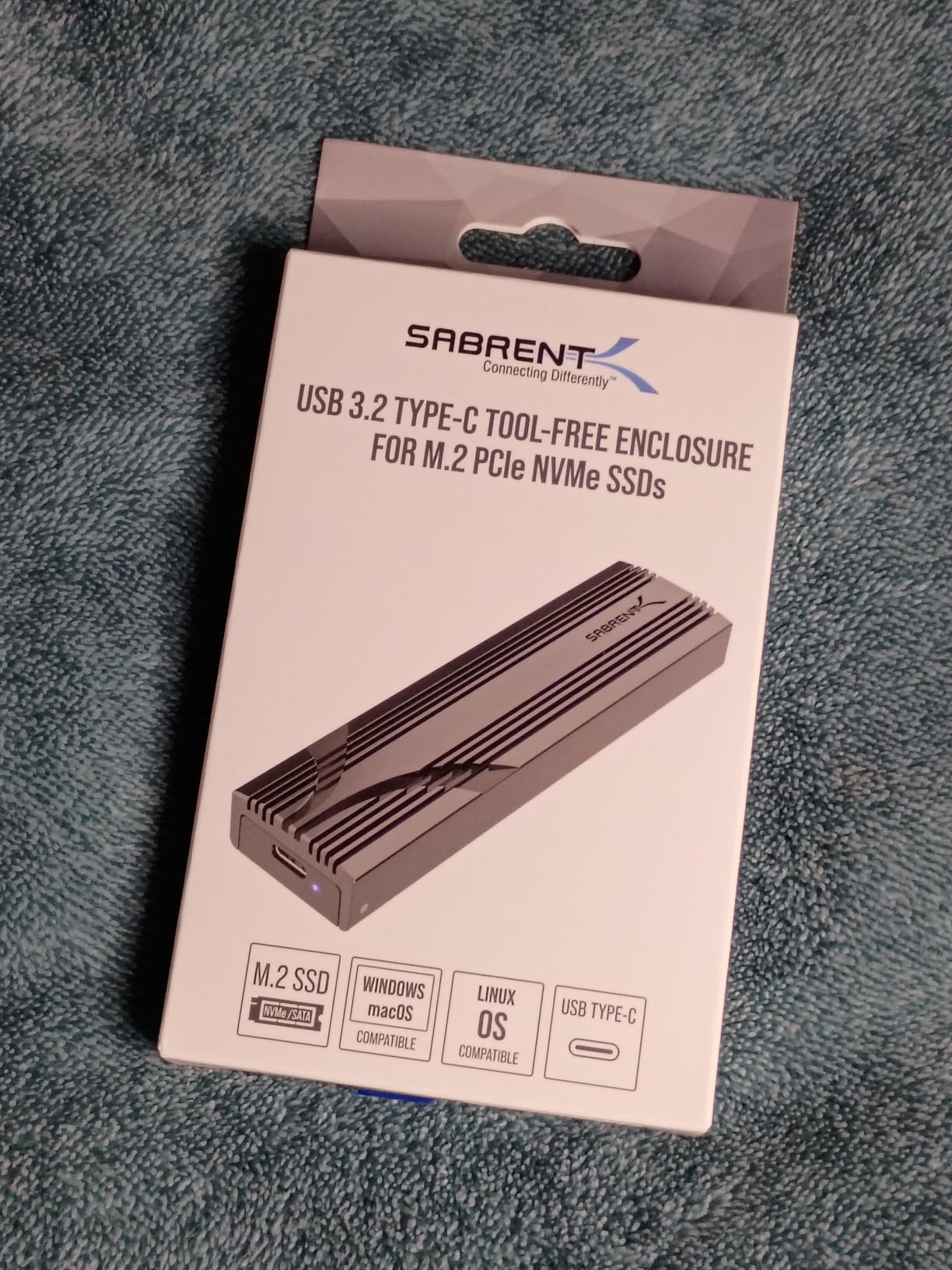 SABRENT USB-C NVMe Enclosure & Reader, M.2 PCIe SSD, 10Gbps (EC-PNVO) | Tool-free M.2 PCIe case for 2230-2280; USB 3.2 Gen 2 10Gbps; aluminum cooling; external nvme enclosure; m.2 usb adapter customer photo 1