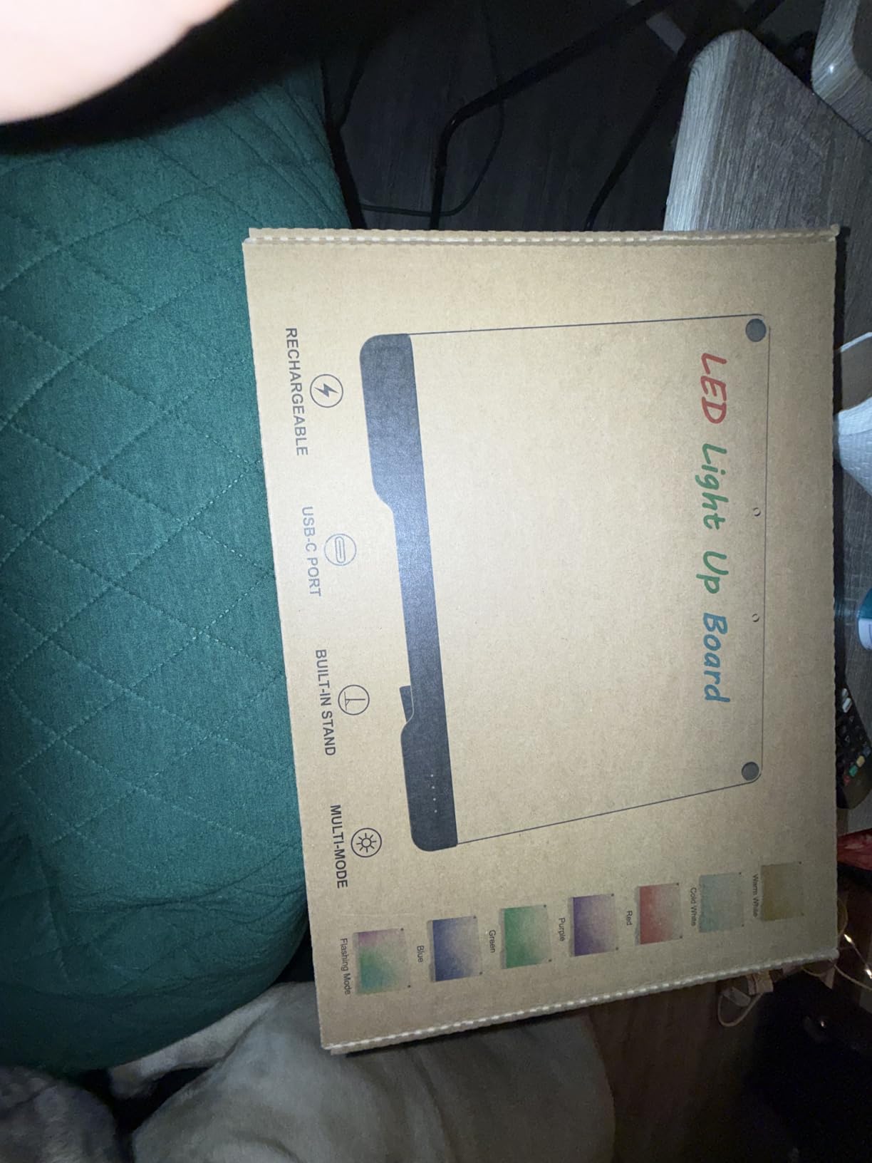 LED Drawing Board with 9 Light Effects, Rechargeable 16