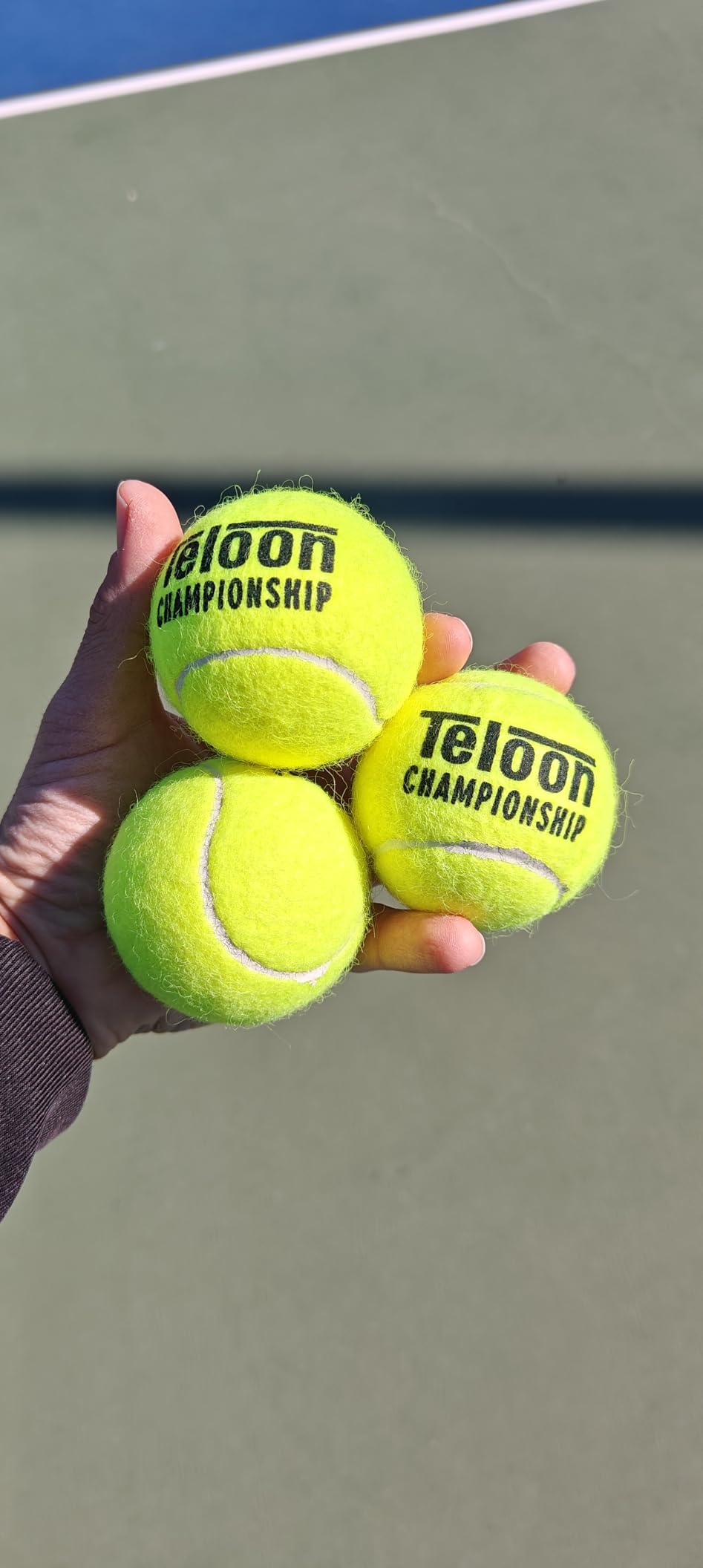 Teloon Championship Tennis Balls - Extra Duty - Regular Duty Felt Pressurized Tennis Balls customer photo 1