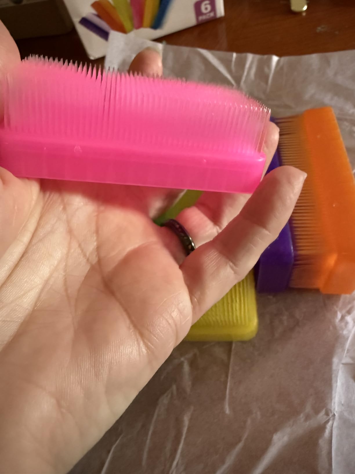 Wilbarger Method Therapy Sensory Brush Colored Pack 6 Therapressure Brush customer photo 2