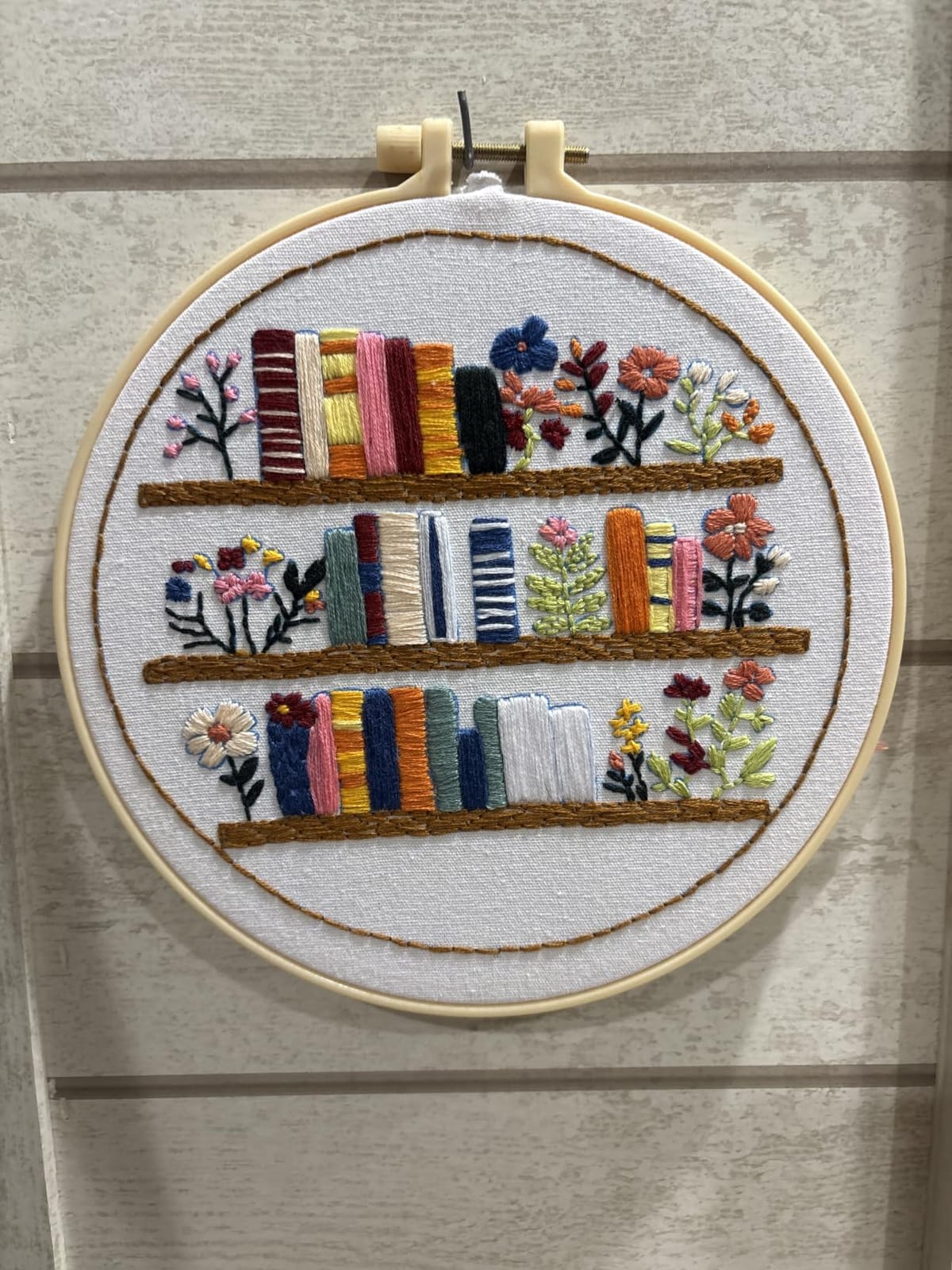 JOZYSH 8'' Flowers Embroidery Kit for Beginners Stamped Books and Flowers Pattern Embroidery Kit Cross Stitch Kit Embroidery Starter Kit with Instructions, Embroidery Hoops for Home Ofiice Decor customer photo 2