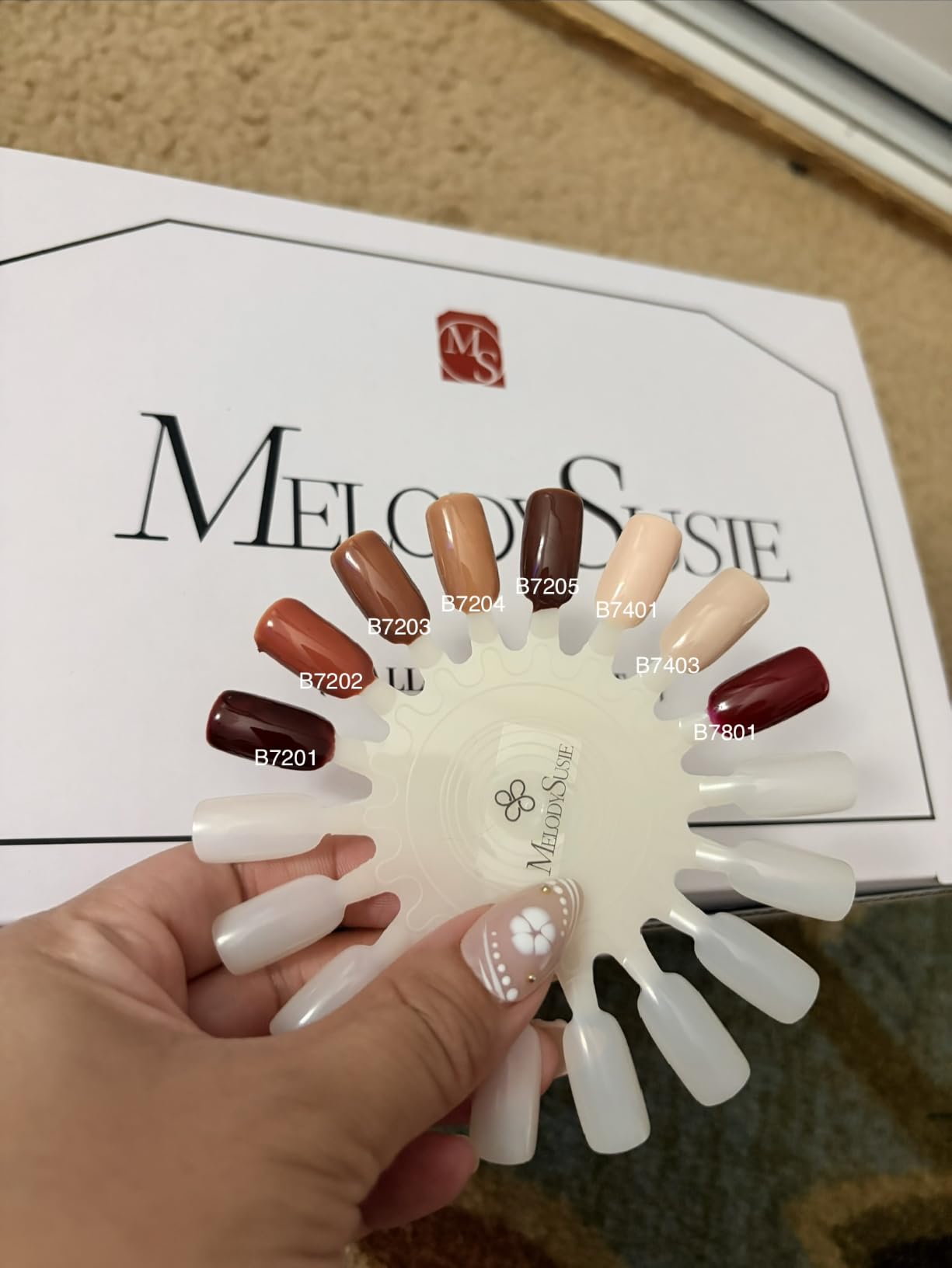 MelodySusie Gel Nail Kit with P-ART06G Cordless UV Lamp Rechargeable customer photo 2
