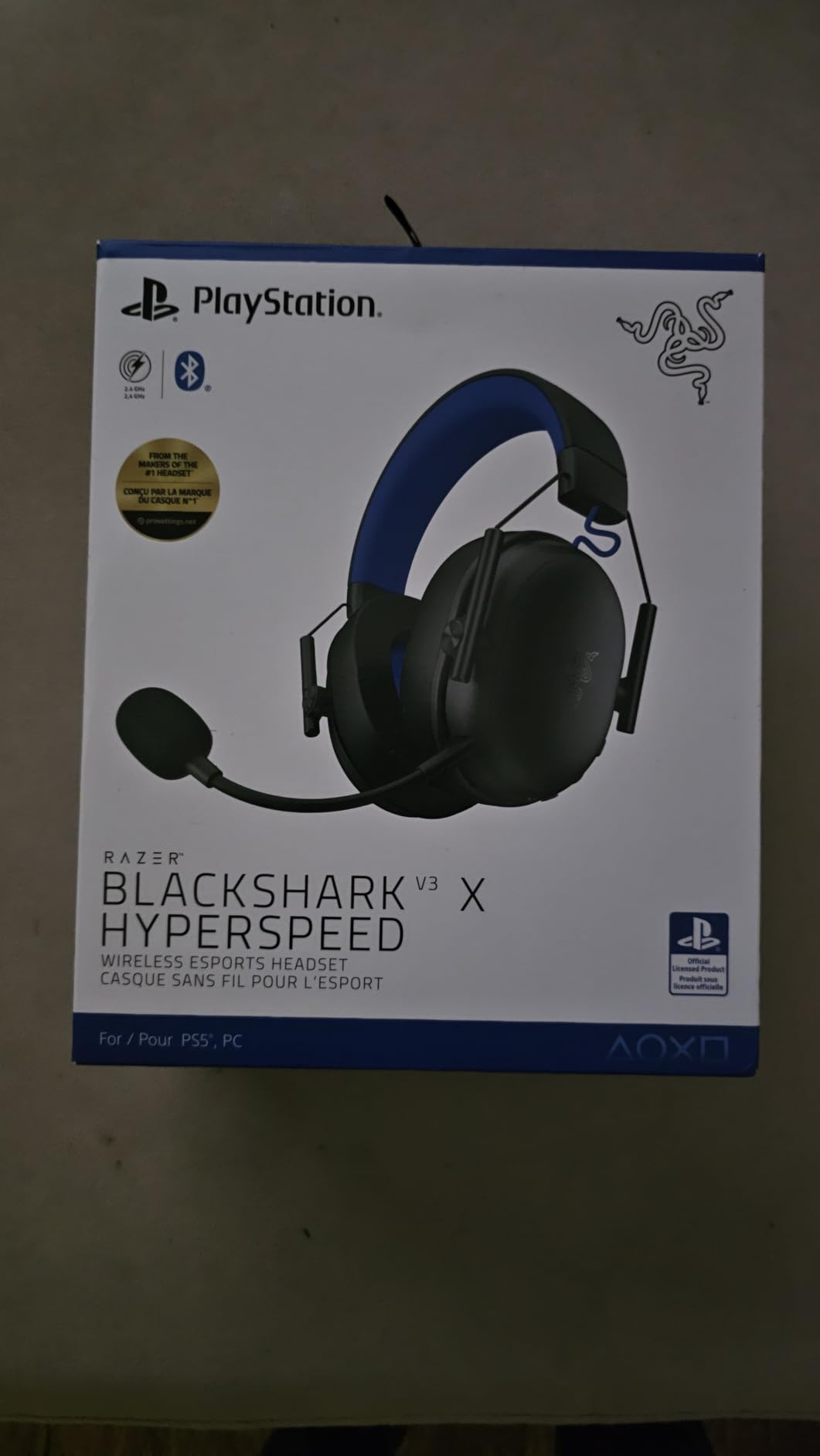 Razer BlackShark V3 X HyperSpeed Wireless PS5 Gaming Headset, Black customer photo 1