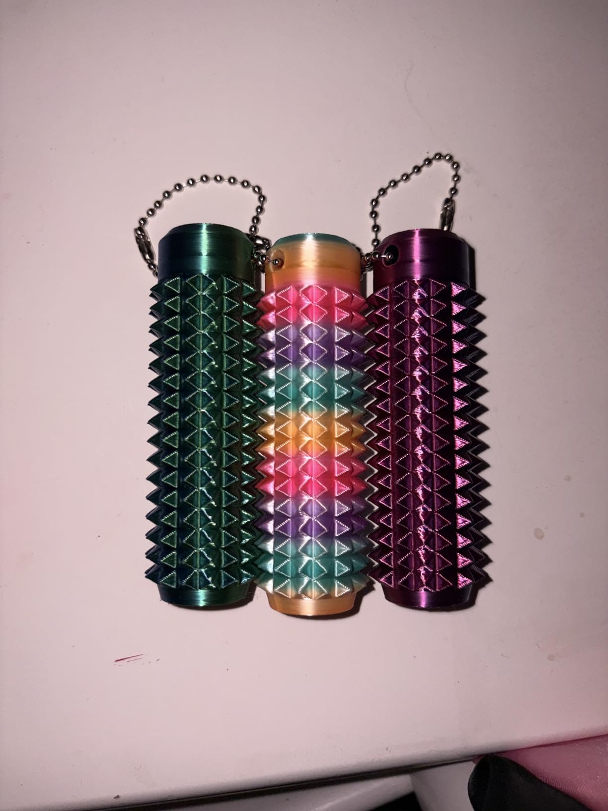 3PCS Little Ouchies Spiky Fidget Keychain for Adult Anxiety Relief customer photo 2