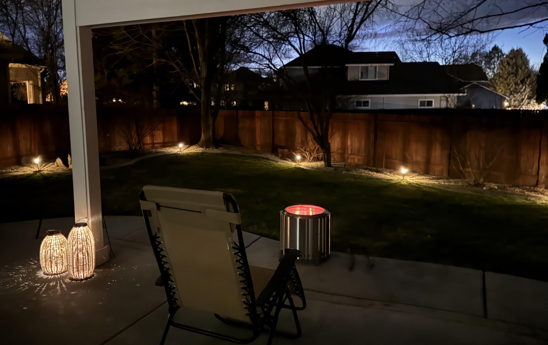 OutVue 19.5 inch Stainless Steel Smokeless Fire Pit with Tote Bag customer photo 1