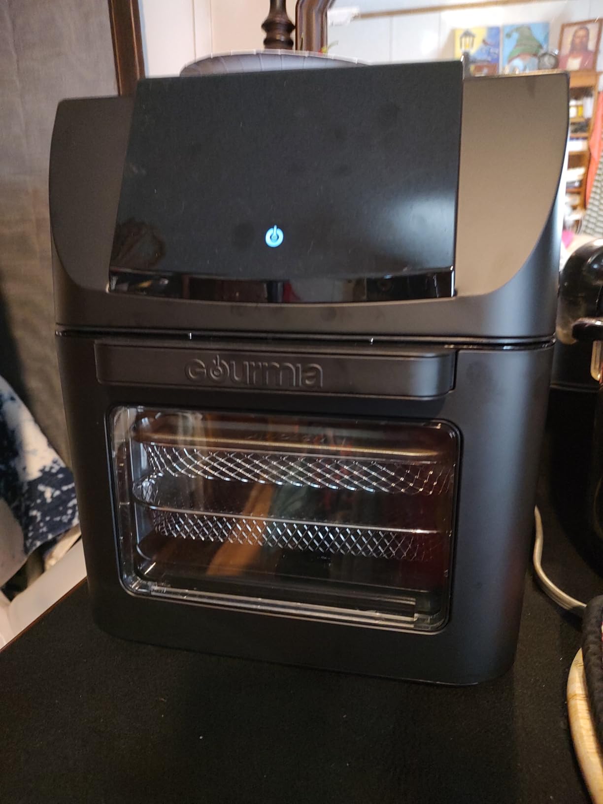 Gourmia Air Fryer - 14 Qt All-in-One Oven with Rotisserie, Digital Display with 12 Presets, Roast, Bake, Broil, Dehydrate, Dishwasher Safe Accessories, Black customer photo 1