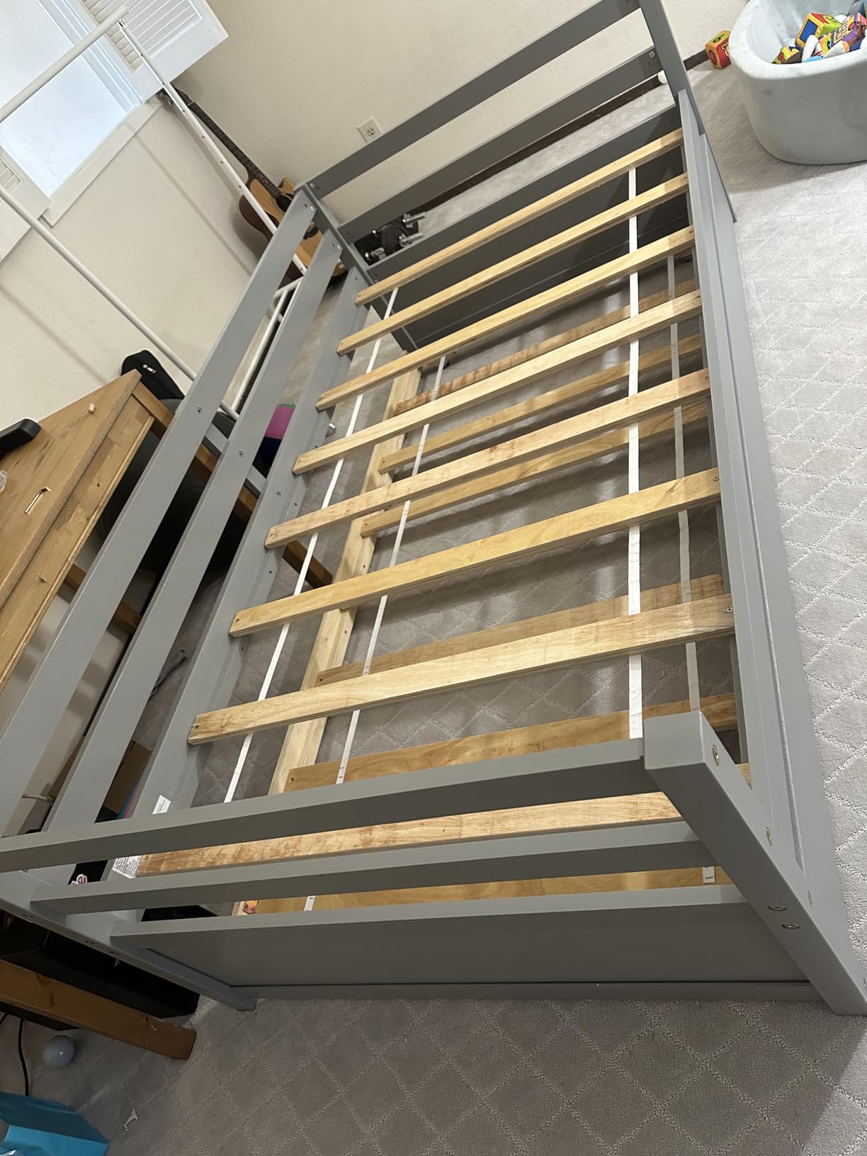 Giantex Twin Daybed with Trundle, Wood Trundle Bed with Wood Slat Support, Mid Century Day Bed Frame for Living Room Guest Room, No Box Spring Needed, Walnut customer photo 1