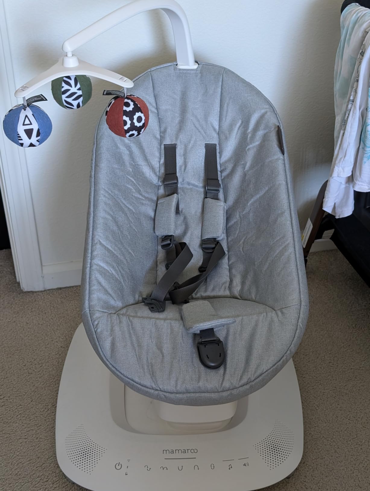 UPPAbaby Mamaroo Smart Swing with MotionSync & Newborn Insert - Charlie customer photo 1