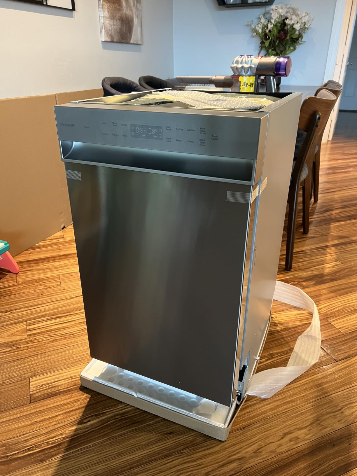 Sharp SDW4523MS 18-Inch Built-In Dishwasher, Stainless Steel, 47 dB, Third Rack, 8 Place Settings, 6 Wash Cycles customer photo 1