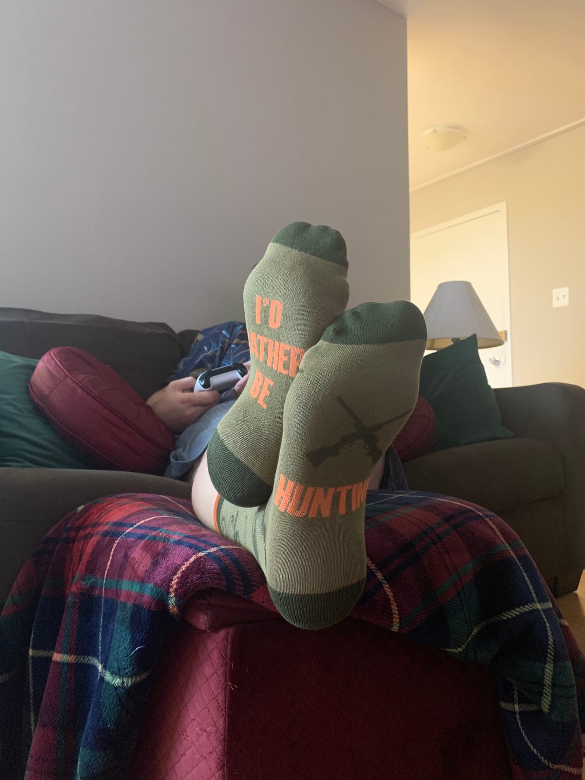 Lavley Fishing & Hunting Socks Funny Gift for Outdoor Hunters & Fishermen customer photo 1