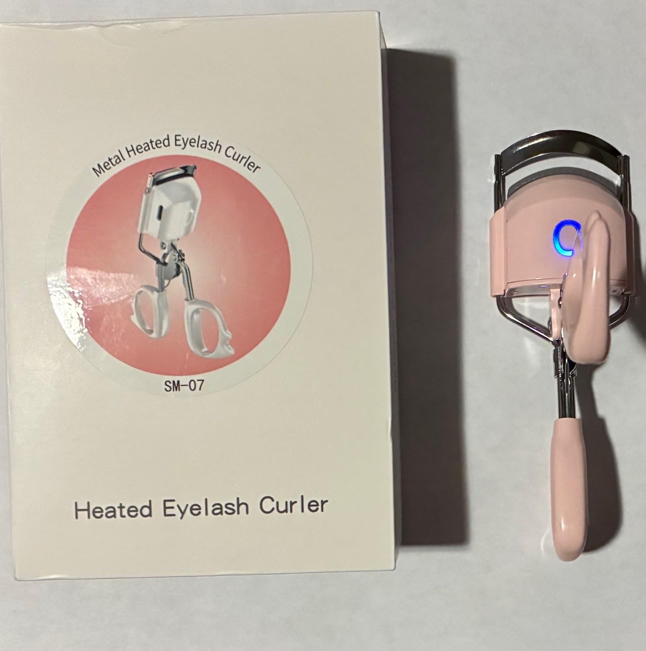 Heated Eyelash Curler Fast Heat up Within 15s, Electric Eyelash Curlers with 2 Temperature Modes for 24H Long-Lasting Eyelash Curls, Type-C Rechargeable Lash Curler, Quick Natural Curling Eye Lashes customer photo 1