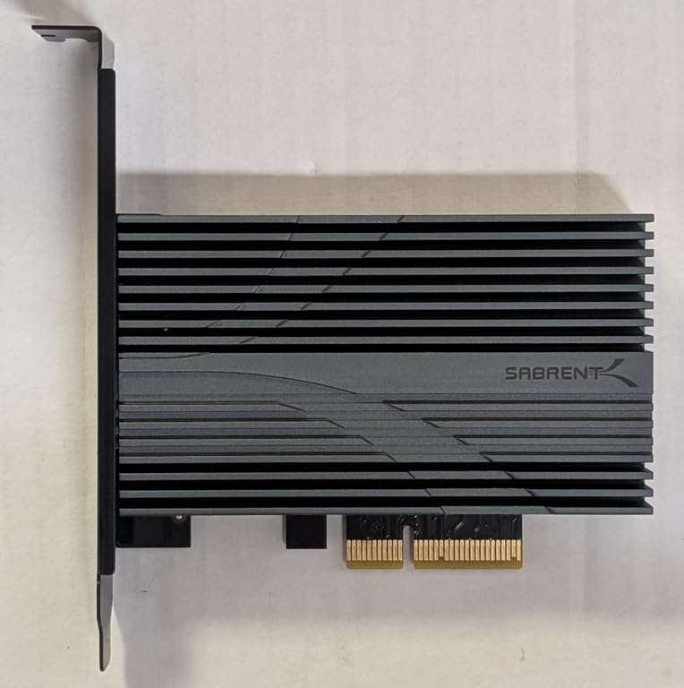 SABRENT 10Gb PCIe Network Card NT-10PE, 10GBASE-T Multi-Gig NIC, Marvell AQC113, PCIe 3.0 x4, 5G/2.5G/1G, Aluminum Heatsink customer photo 1
