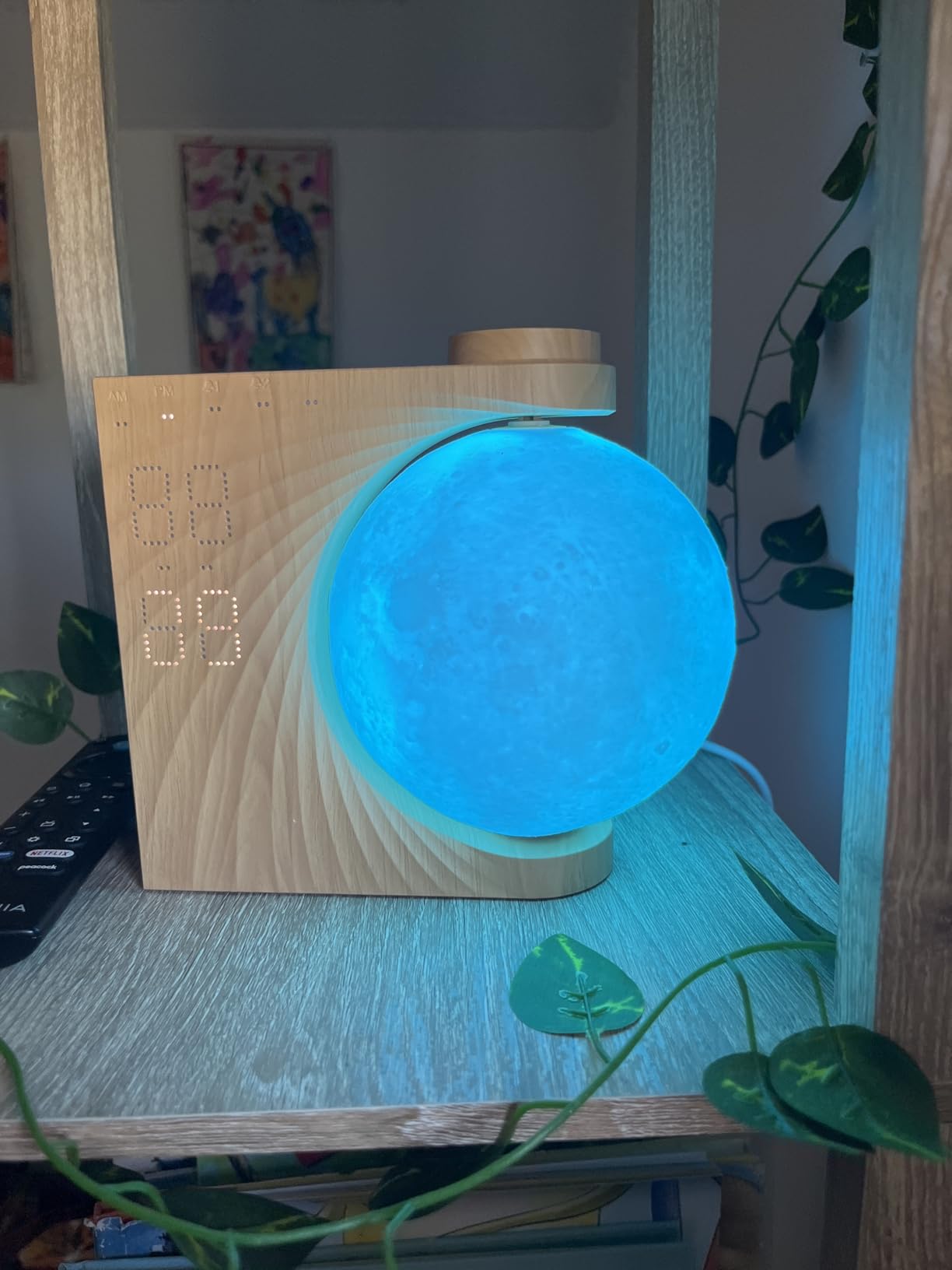 RETEYUNG Sunrise Alarm Clocks Sound Machine Moon Lamp for bedrooms customer photo 1