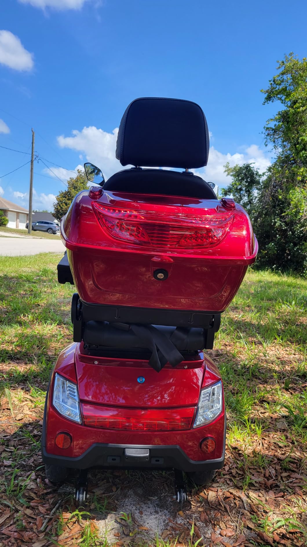Heavy Duty Electric Mobility Scooter: Adults Seniors 1000W All Terrain 4 Wheel Powered Scooter - 500lbs Capacity, Travel 25-32 Miles Range, 15mph Fast Speed w/Safety Belt/USB Charger/Basket/Cover customer photo 1
